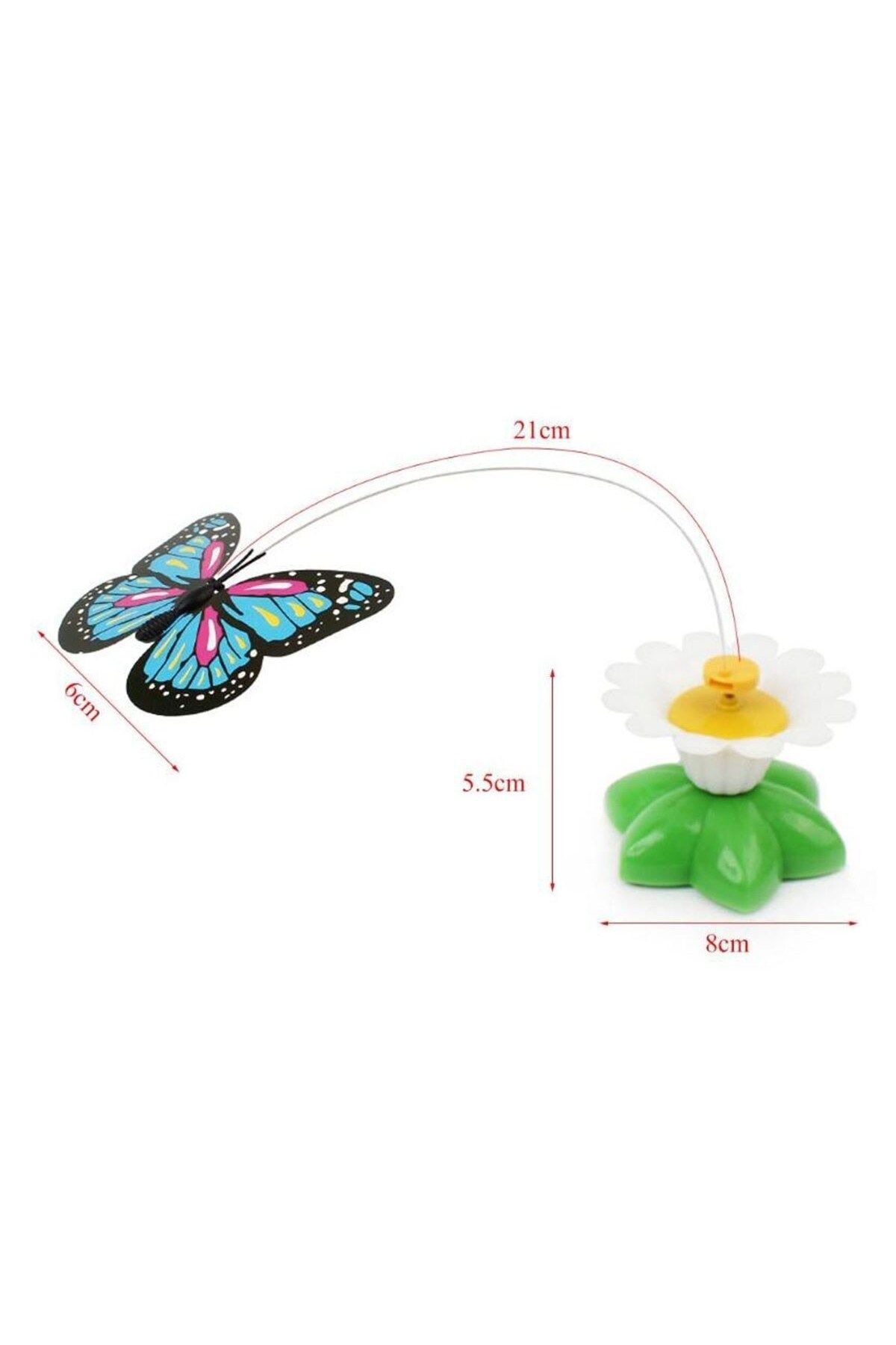 E BULURUM-Moving Rotating Butterfly - Cat Toy (Battery Operated) (5067) 4