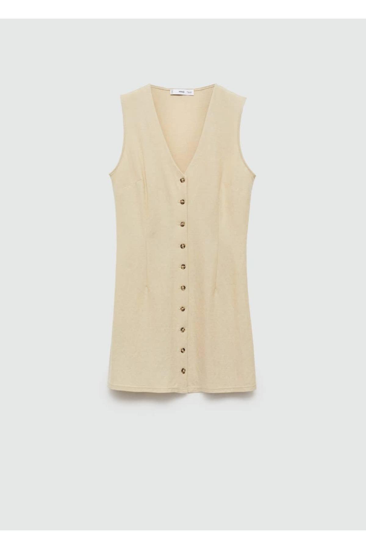 MANGO Woman-Short Dress with Buttons 3
