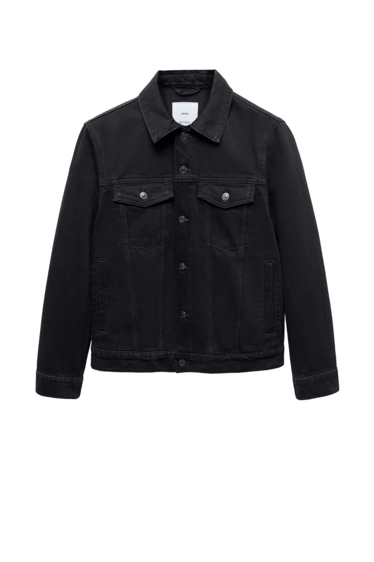 کت مشکی مردانه سیاه CEP DENiM یقه اورجینال MANGO Man