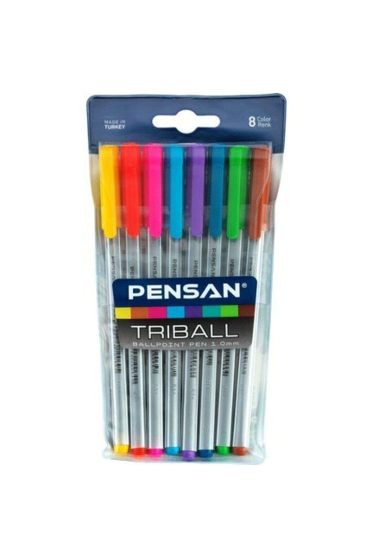 Pensan Triball 1.0 Tükenmez Kalem 8'li