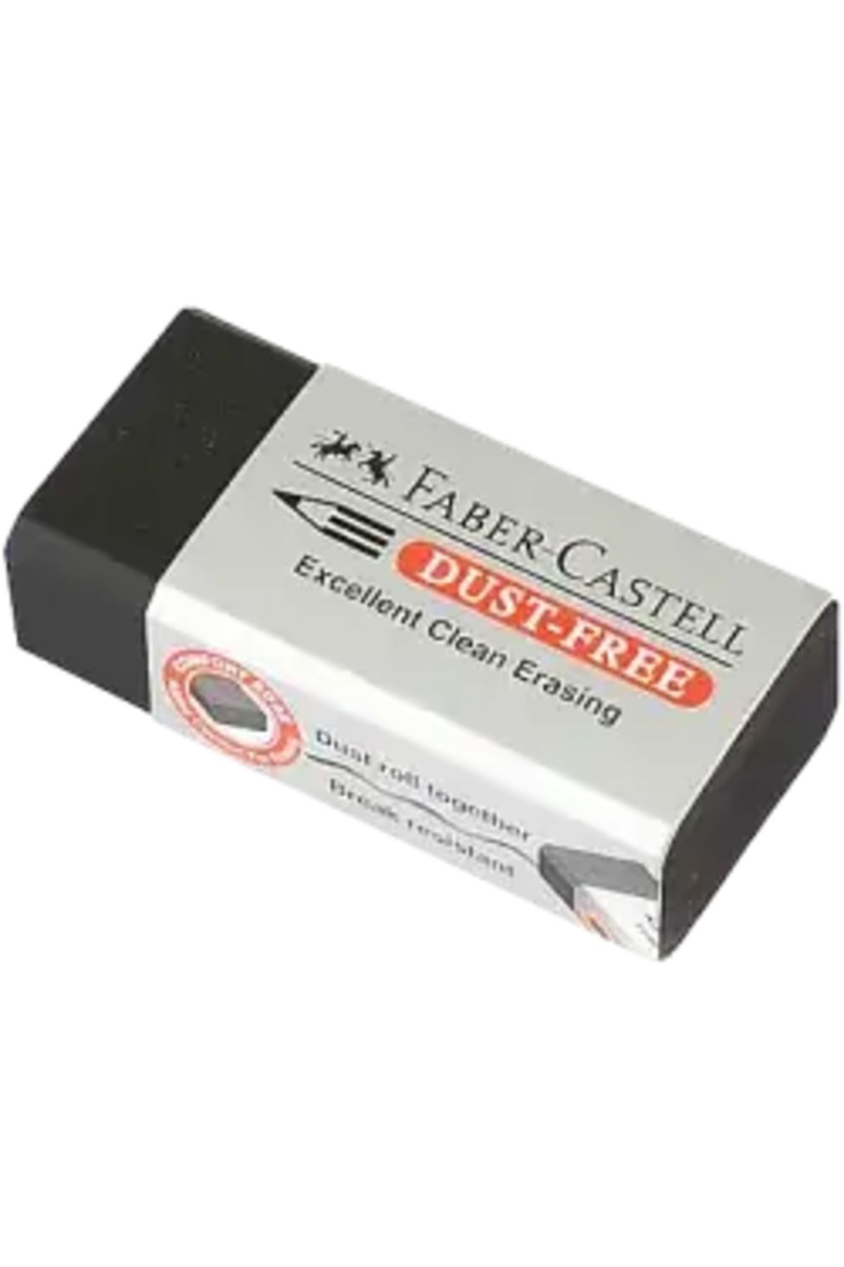 Faber Castell Dust Free Orta Boy Silgi Siyah / 187171