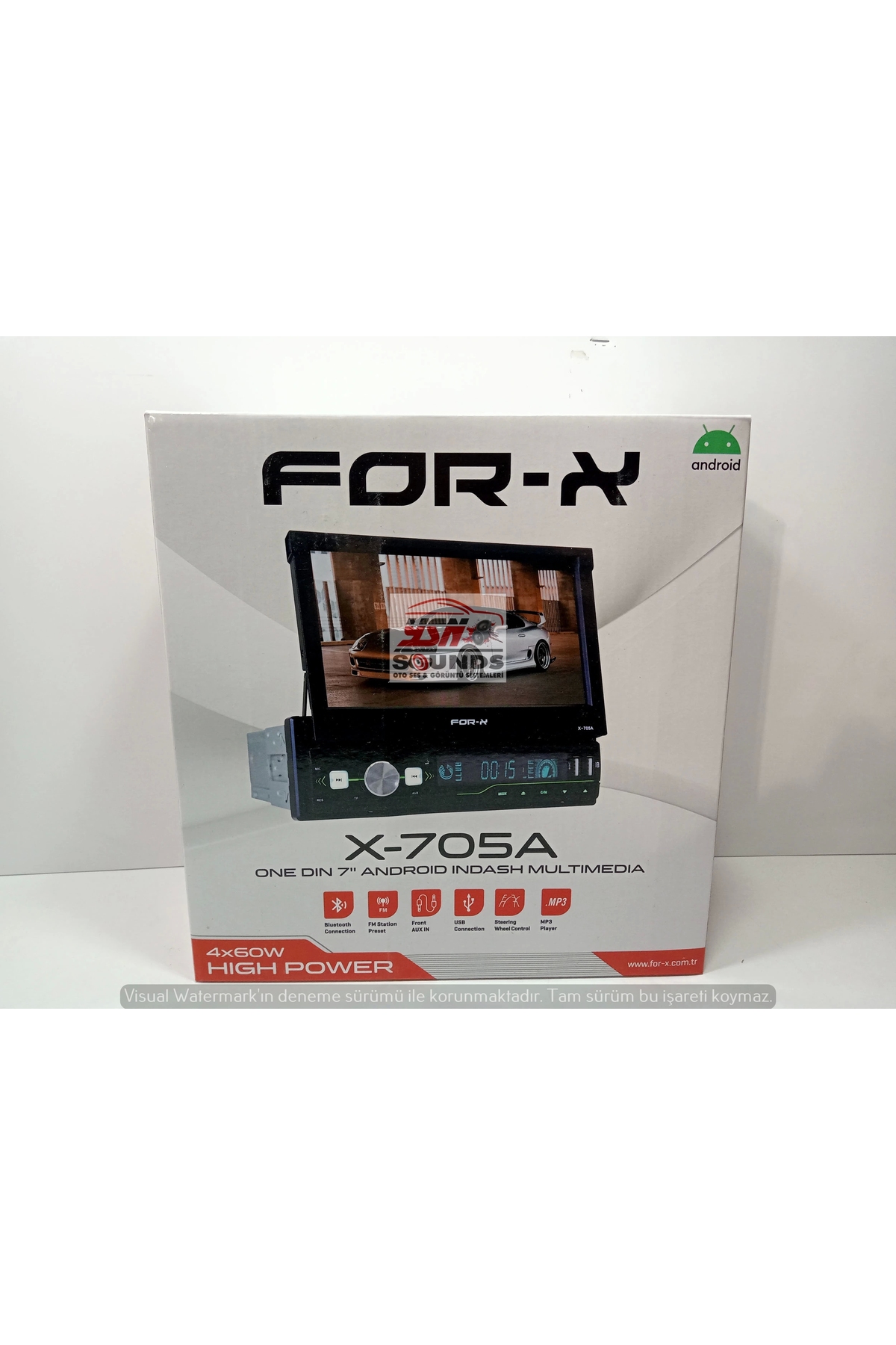 For-X Android İndash Teyp + For-x Çakmak – For-x X-705A İndash