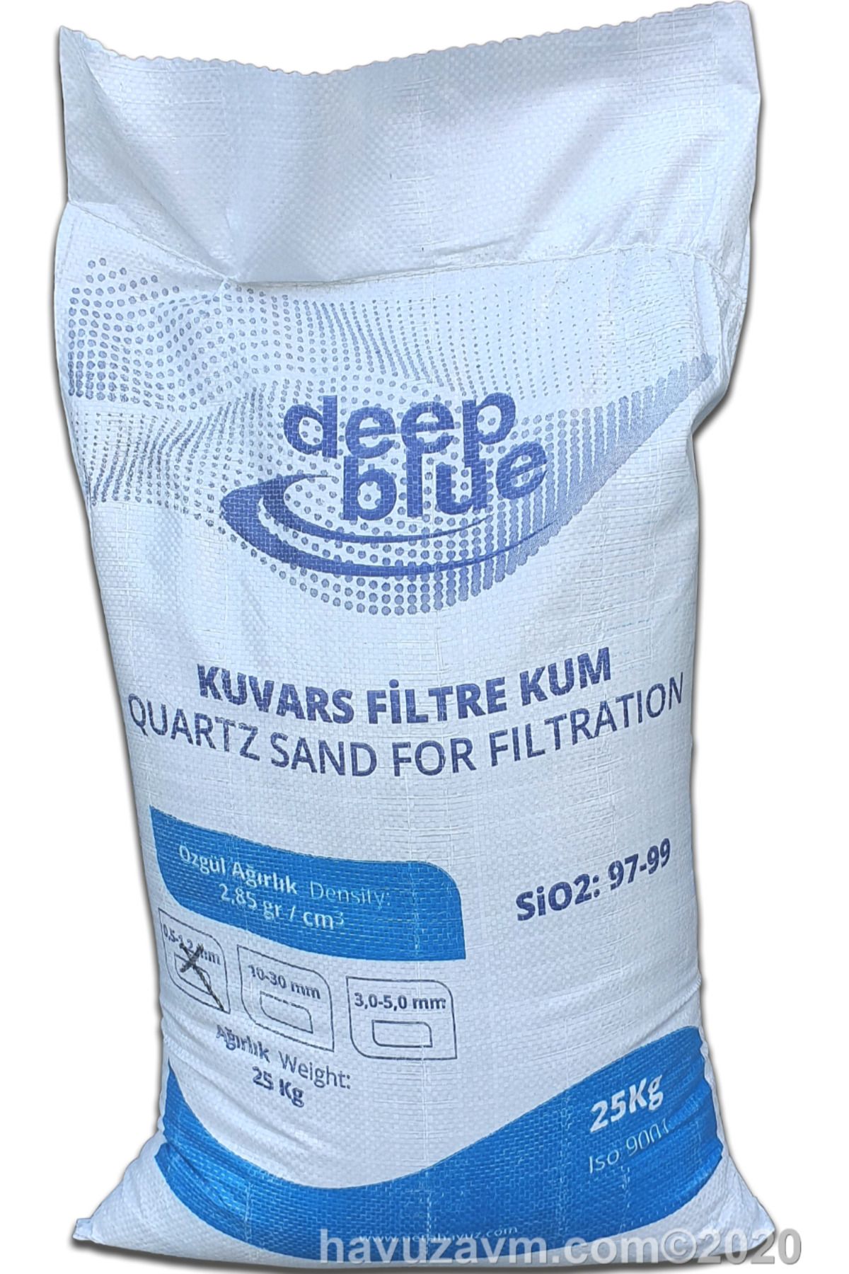 DEEP BLUE Havuzavm-kum Filtre Için 0,5-1,2mm 25 Kg.kuvars