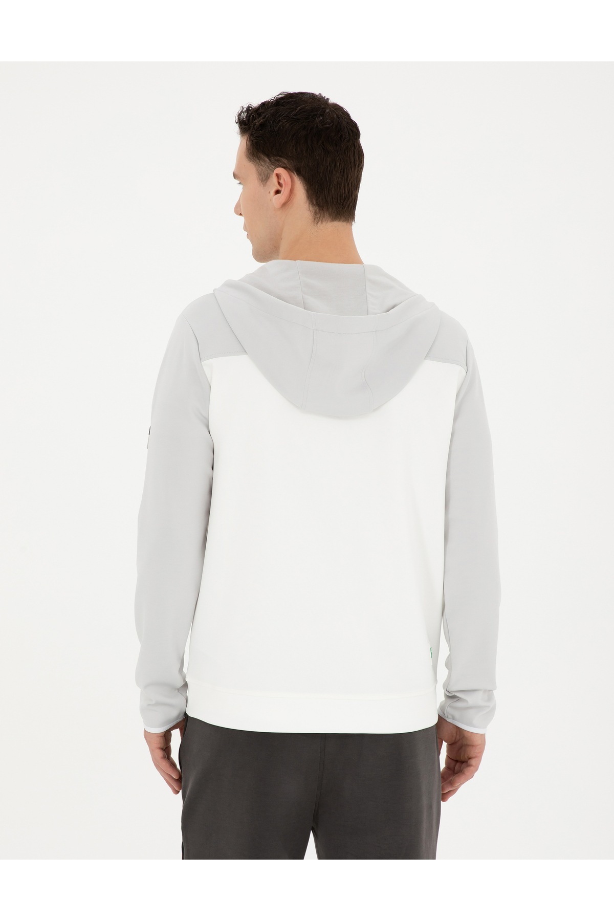 Pierre Cardin  Açık Gri Regular Fit Örme Hırka 50285147-VR001 - Görsel 5