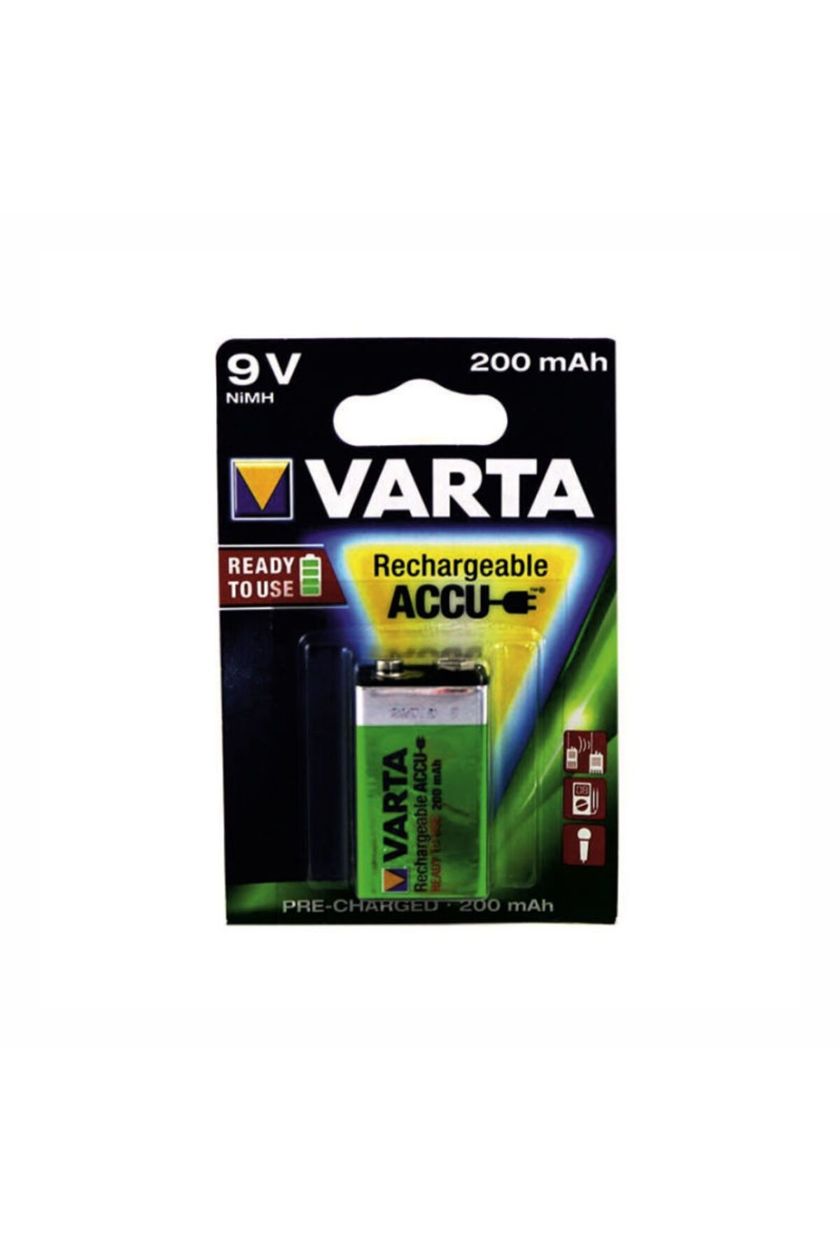 Varta Şarjlı 9 Volt Pil 200mah 56722