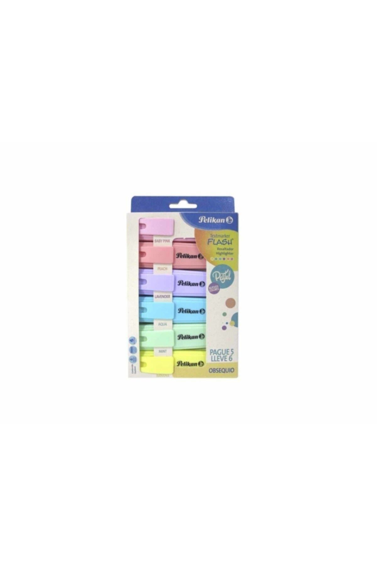 Pelikan 6 Lı Pastel Fosforlu Kalem Pl6007