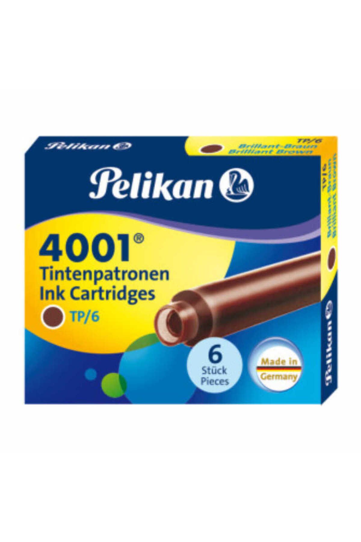 Pelikan Dolma Kalem Tüpü 6 Lı Kahverengi 4001-3119