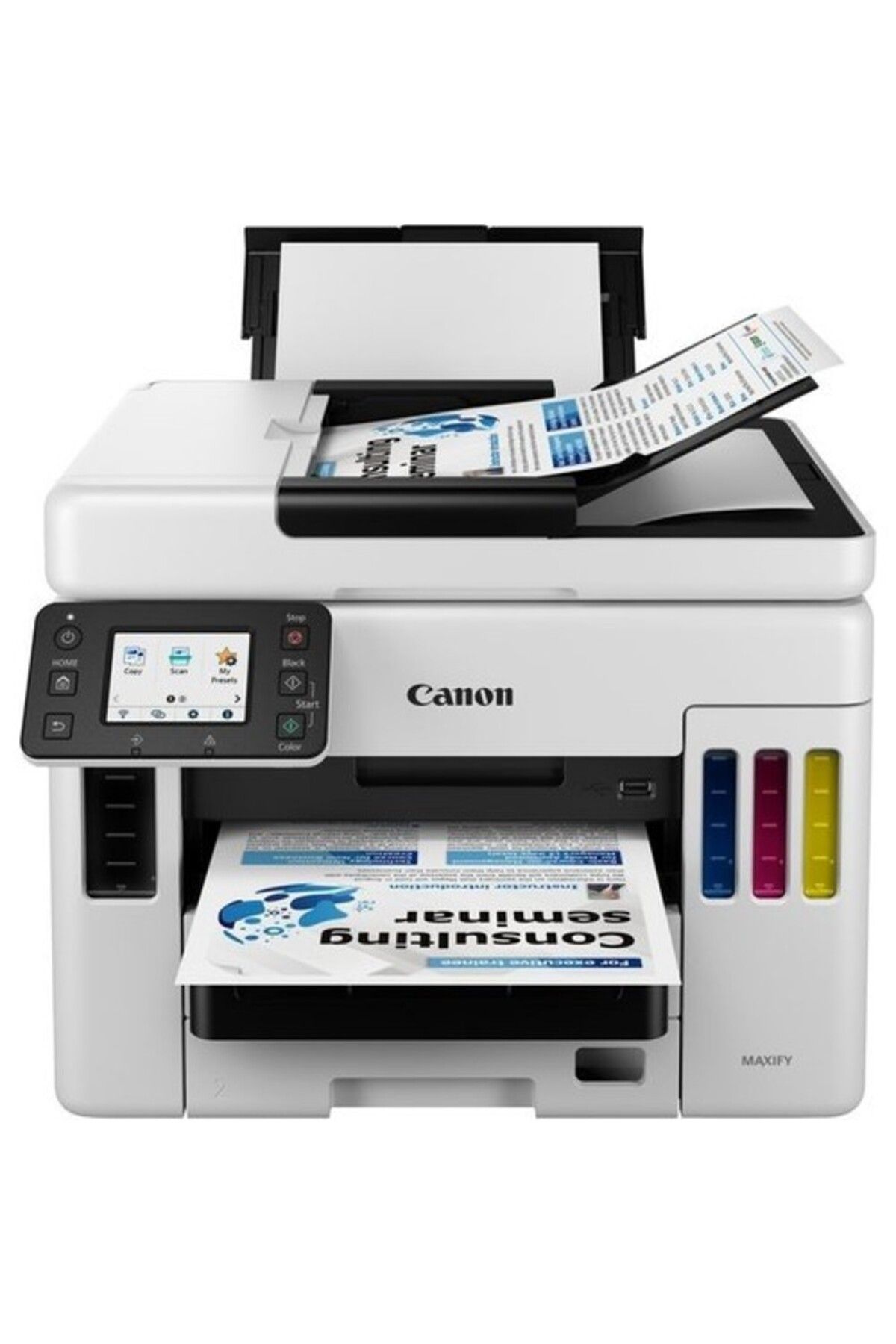 Canon Maxify Gx7040 Çok Fonksiyonlu Photoink Mürekkepli Tanklı Yazıcı Tarayıcı Fotokopi Faks
