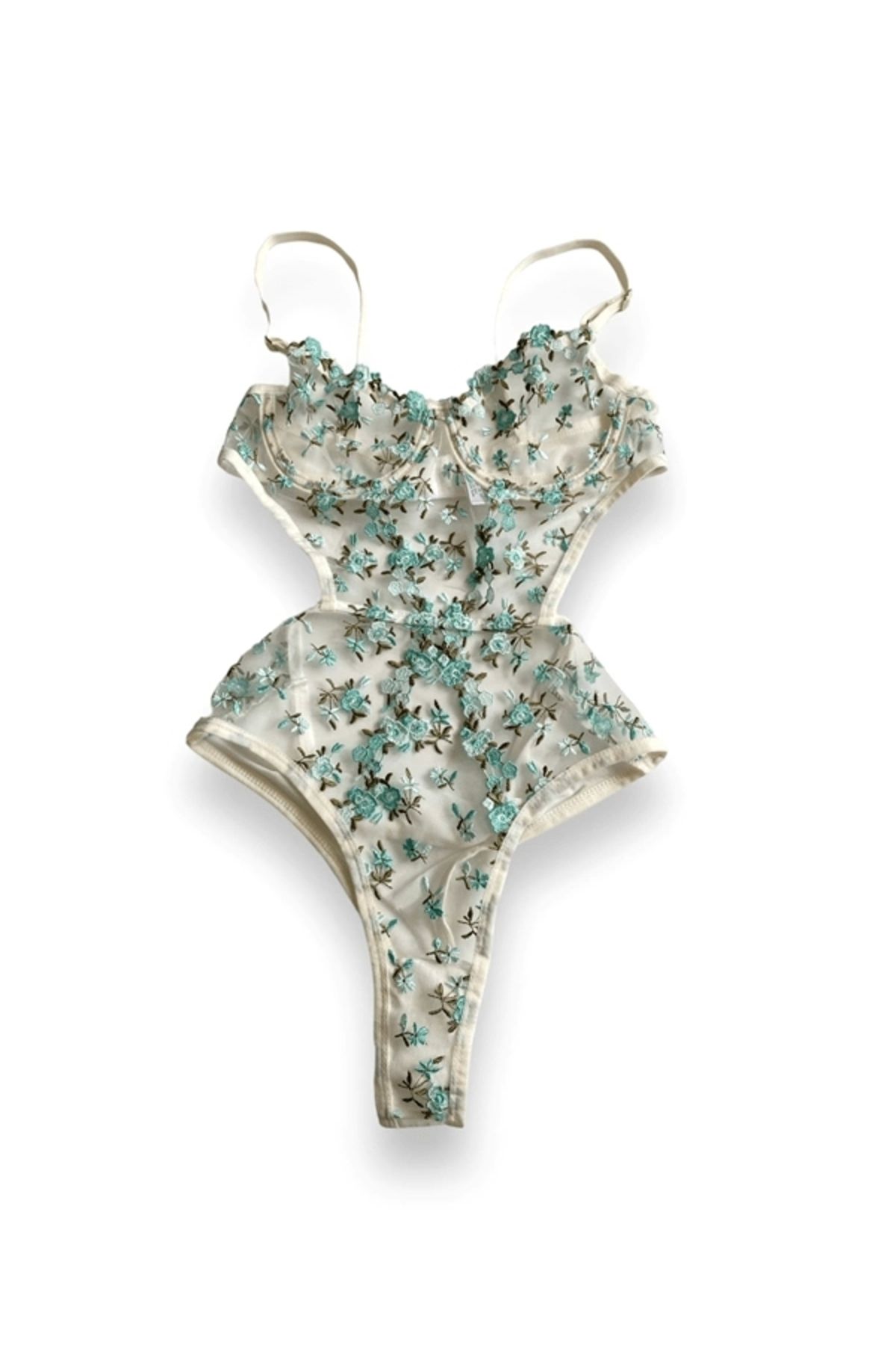 Gece İncisi-Bodysuit - Floral Detailed Design 6