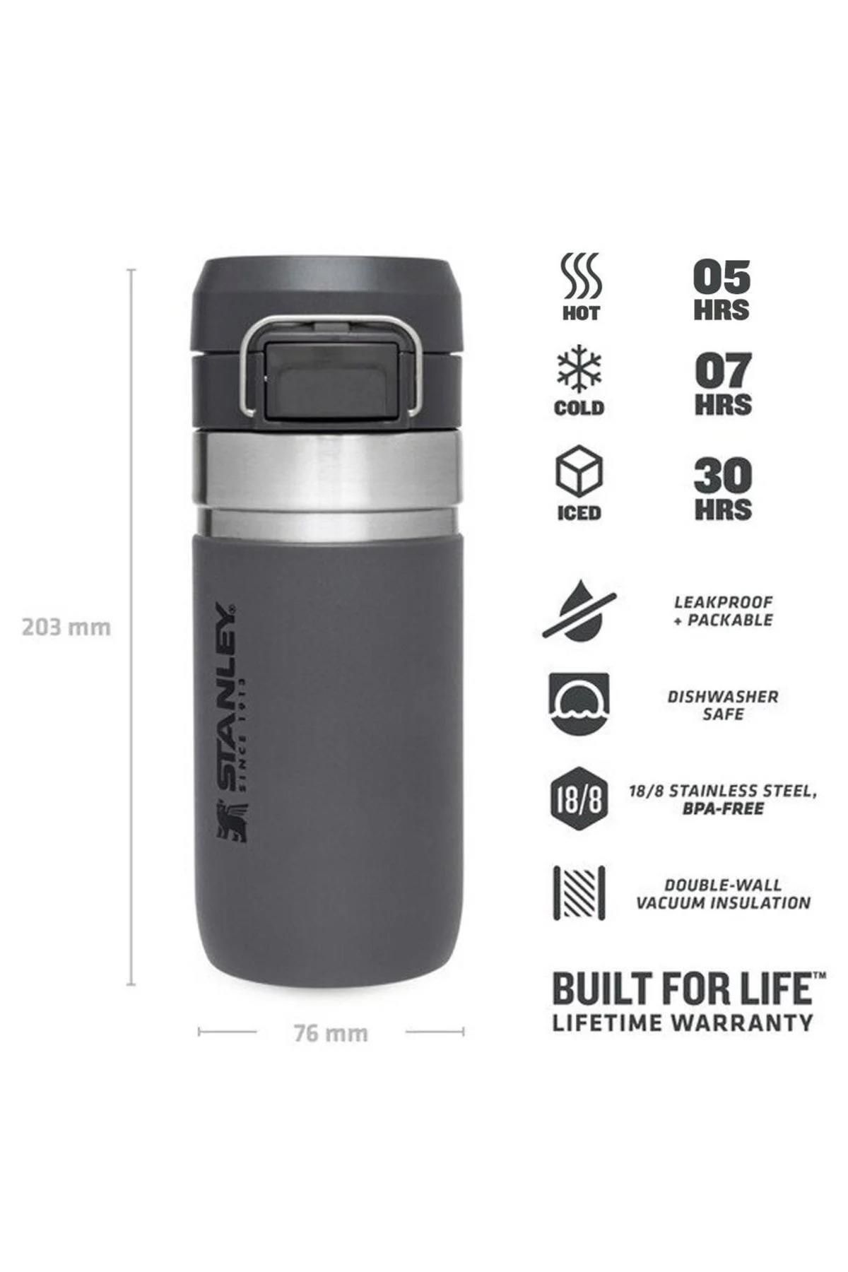 Stanley-Go Quick Flip 0.47 Lt Water Bottle - 10-09148-025 (CHARCOAL) 3