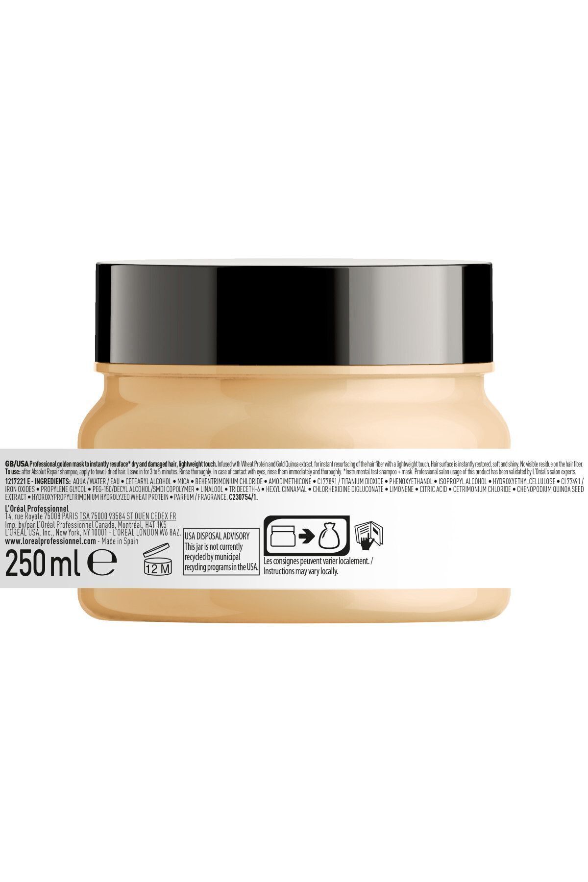 Serie Expert Absolut Repair Yıpranmış Saçlar Için Onarıcı Altın Maske 250ml — TYCPP6ZW3N172632133414397 — تصویر 8 از 8