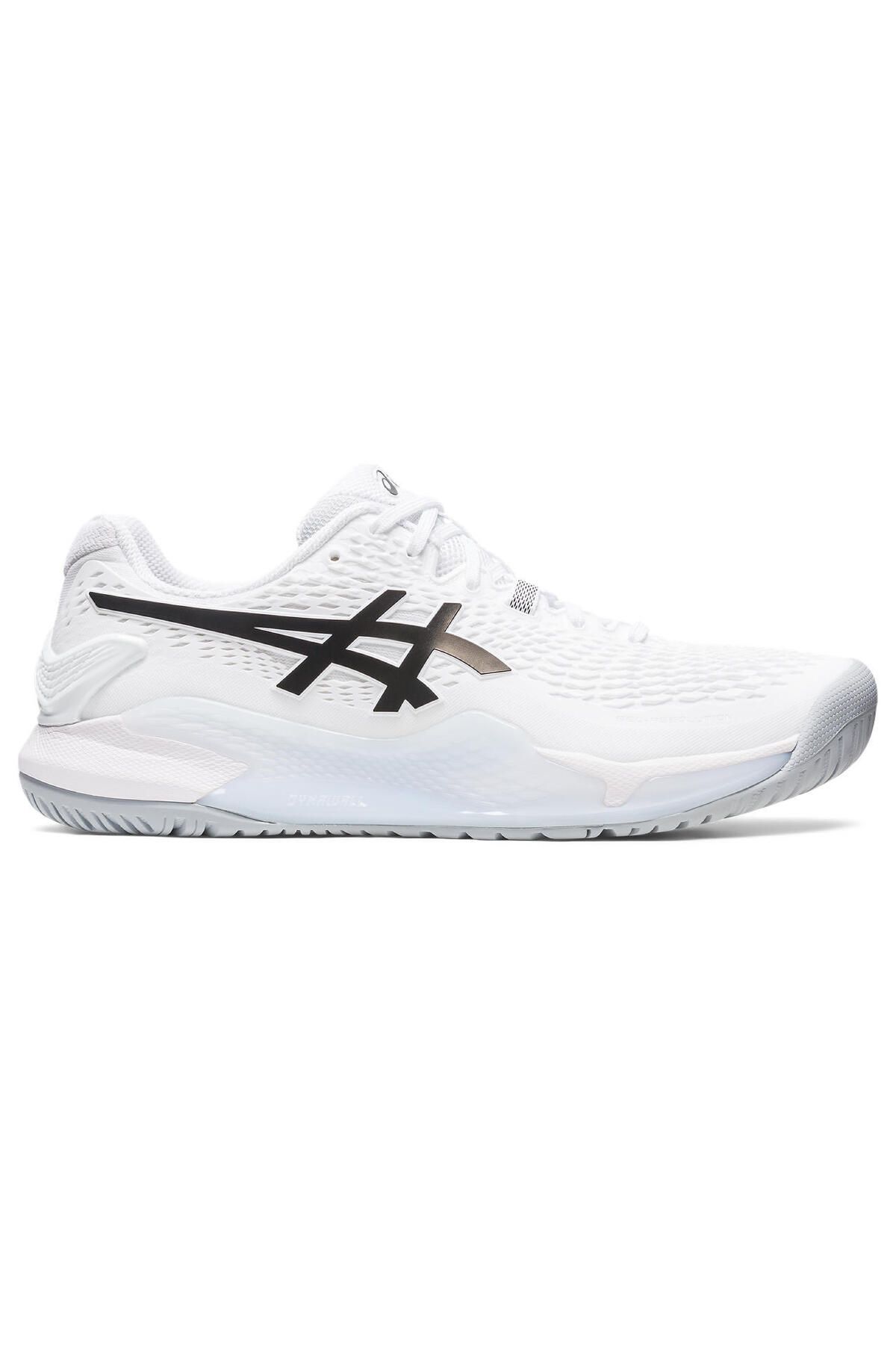 Asics white tennis shoes deals