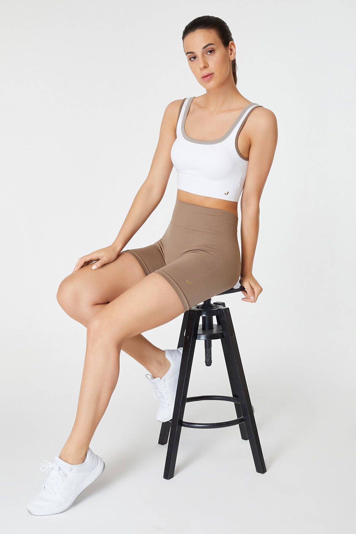 Lucia Biker Leggings Light Brown