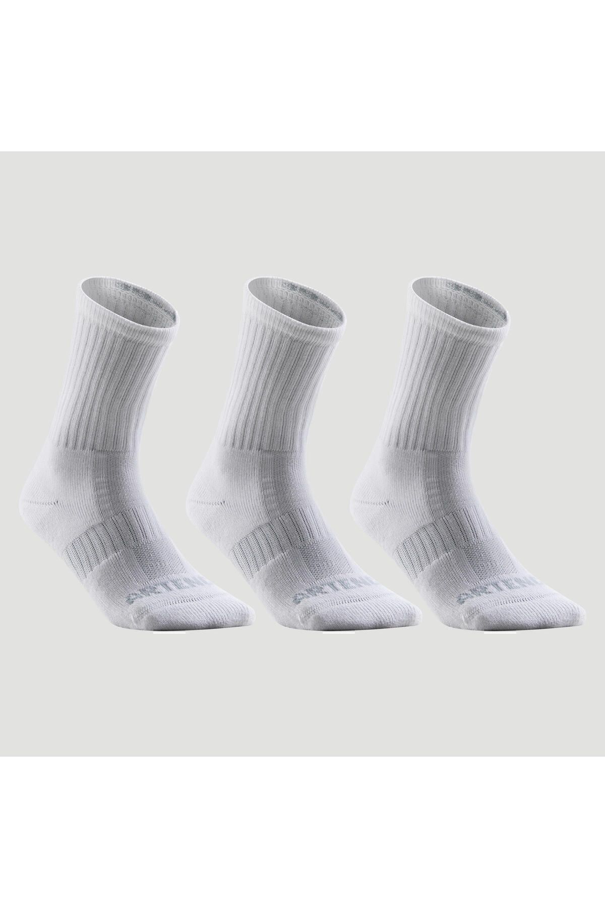 Artengo Tenis Çorabı - Uzun Konçlu - 3lü Paket - Beyaz - Rs 500