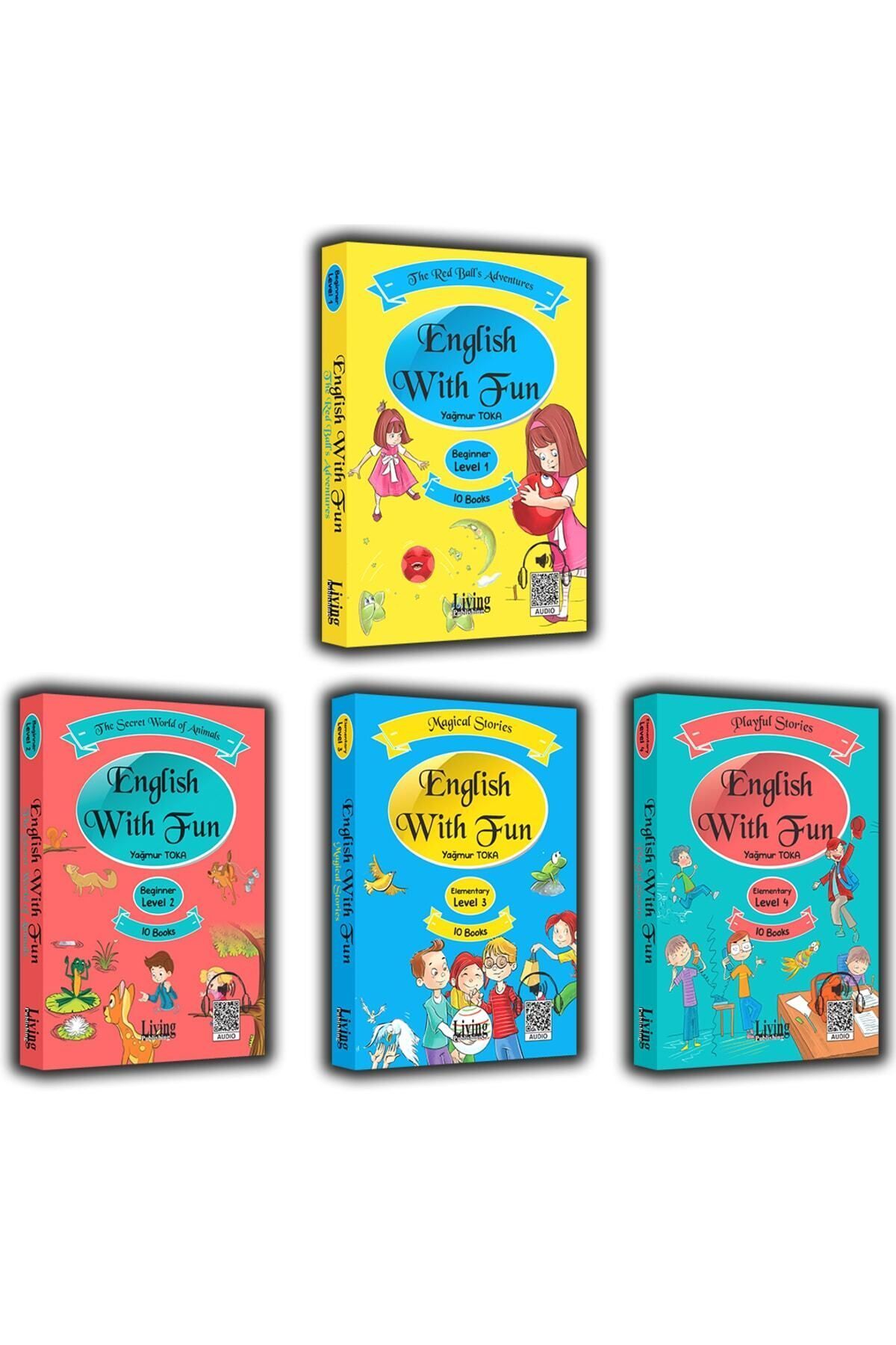Living English Dictionary Living English With Fun Level 1-2-3-4 - Kampanyalı Ingilizce Hikayeler 4'lü Set