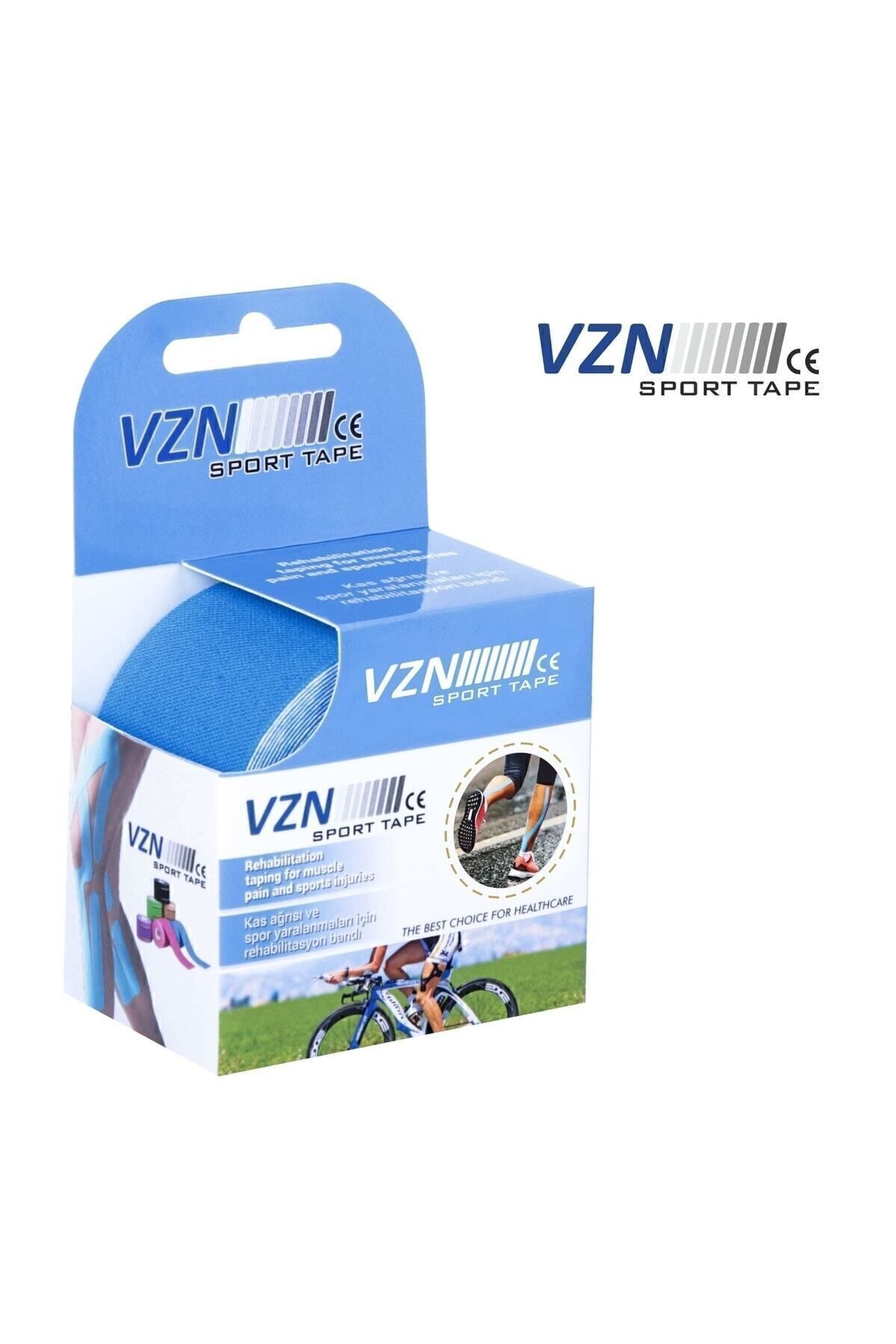 VZN-شريط كينيسيو الرياضي الأزرق - شريط ألم 5 متر × 5 سم 2