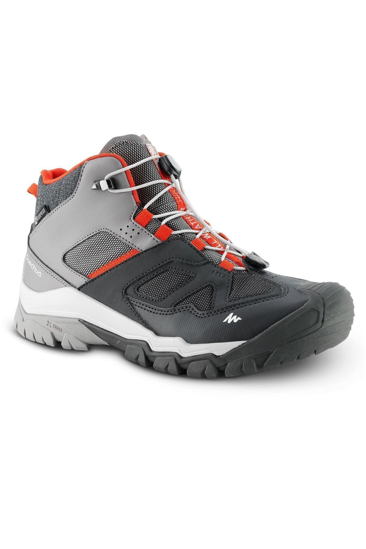 Decathlon Quechua Gray Kids Waterproof Boots Crossrock Mid Trendyol