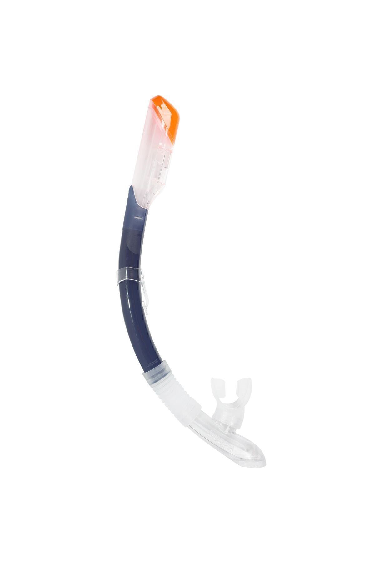 Decathlon Snorkel Cu Supapă - Gri - 100 Dry Top Unisex - Single Dimension