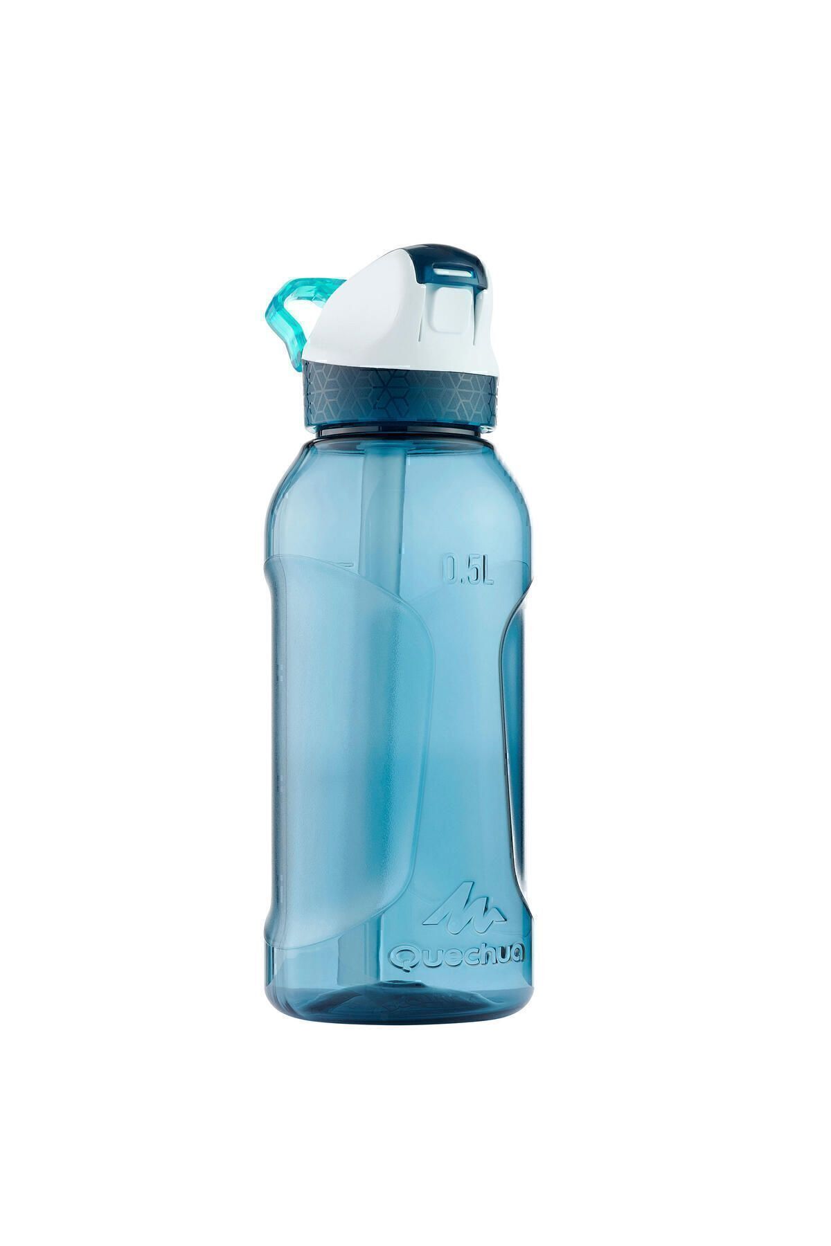 Decathlon فلاسک آلومینیومی کچوا در فضای باز - Ecozen® با نی / 0.5 لیتر آبی 900