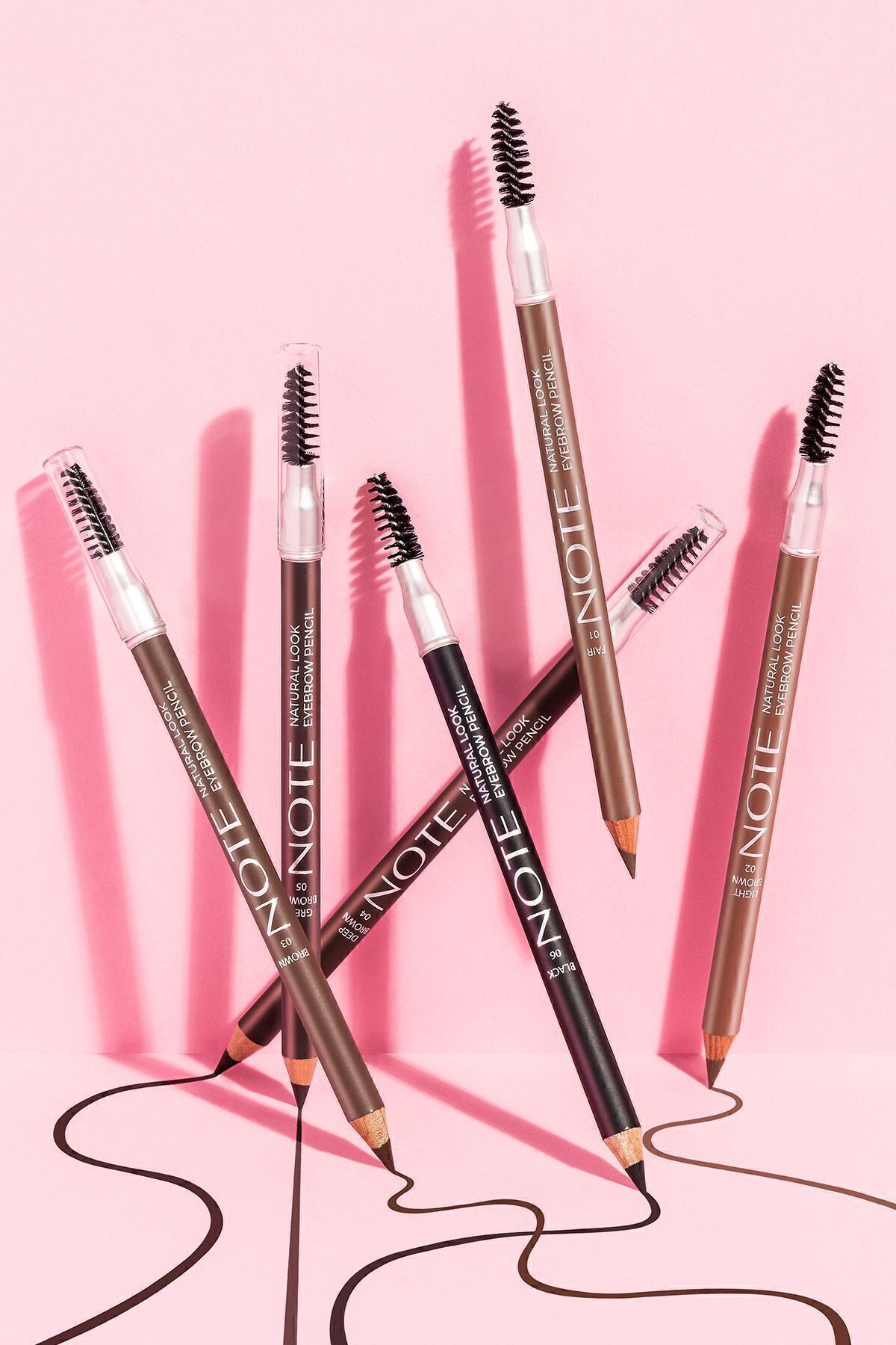 مداد ابرو  قهوه ای Note Cosmetics | EBRW NATURAL اورجینال - تصویر 5