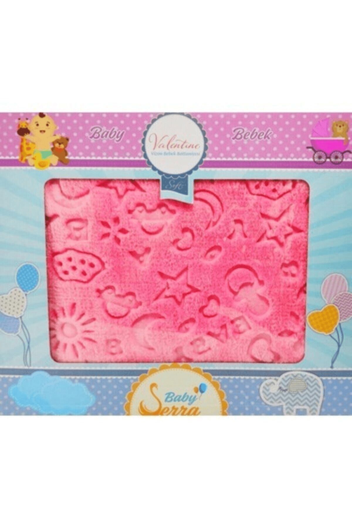 Baby serra Desenli Kalın Kışlık Bebe Peluş Battaniye