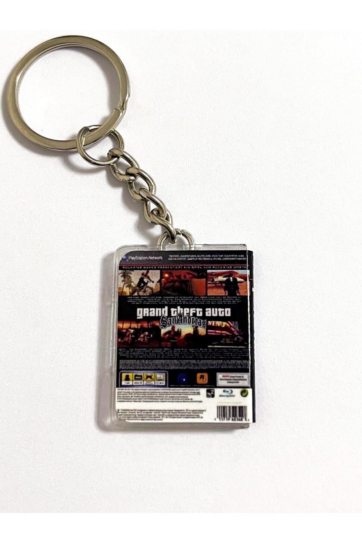 Cosmic Star-Gta San Andreas Retro Miniature Ps3 Game Box Keychain 2