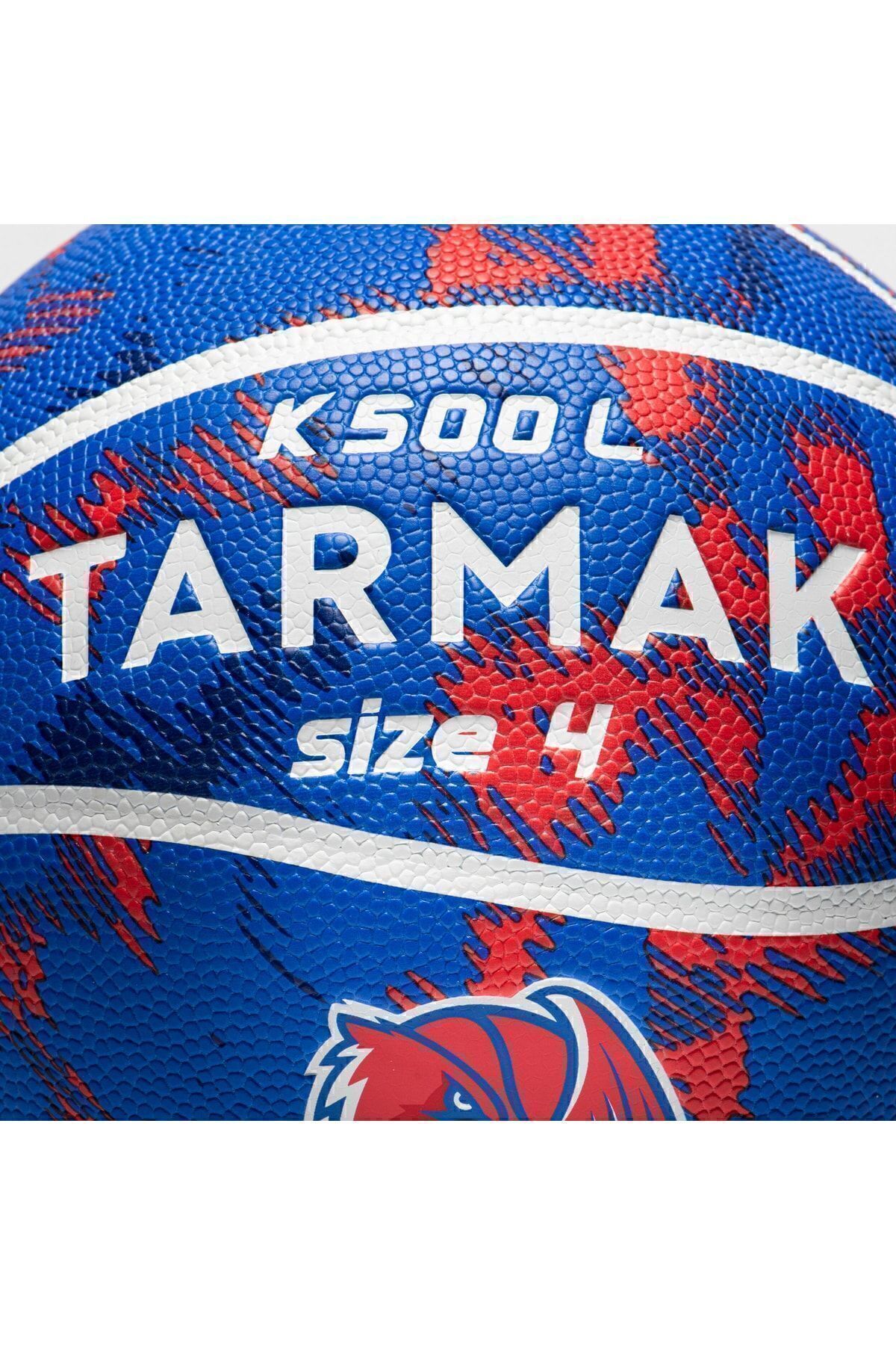 توپ بسکتبال TARMAK شماره 4 قرمز آبی Decathlon