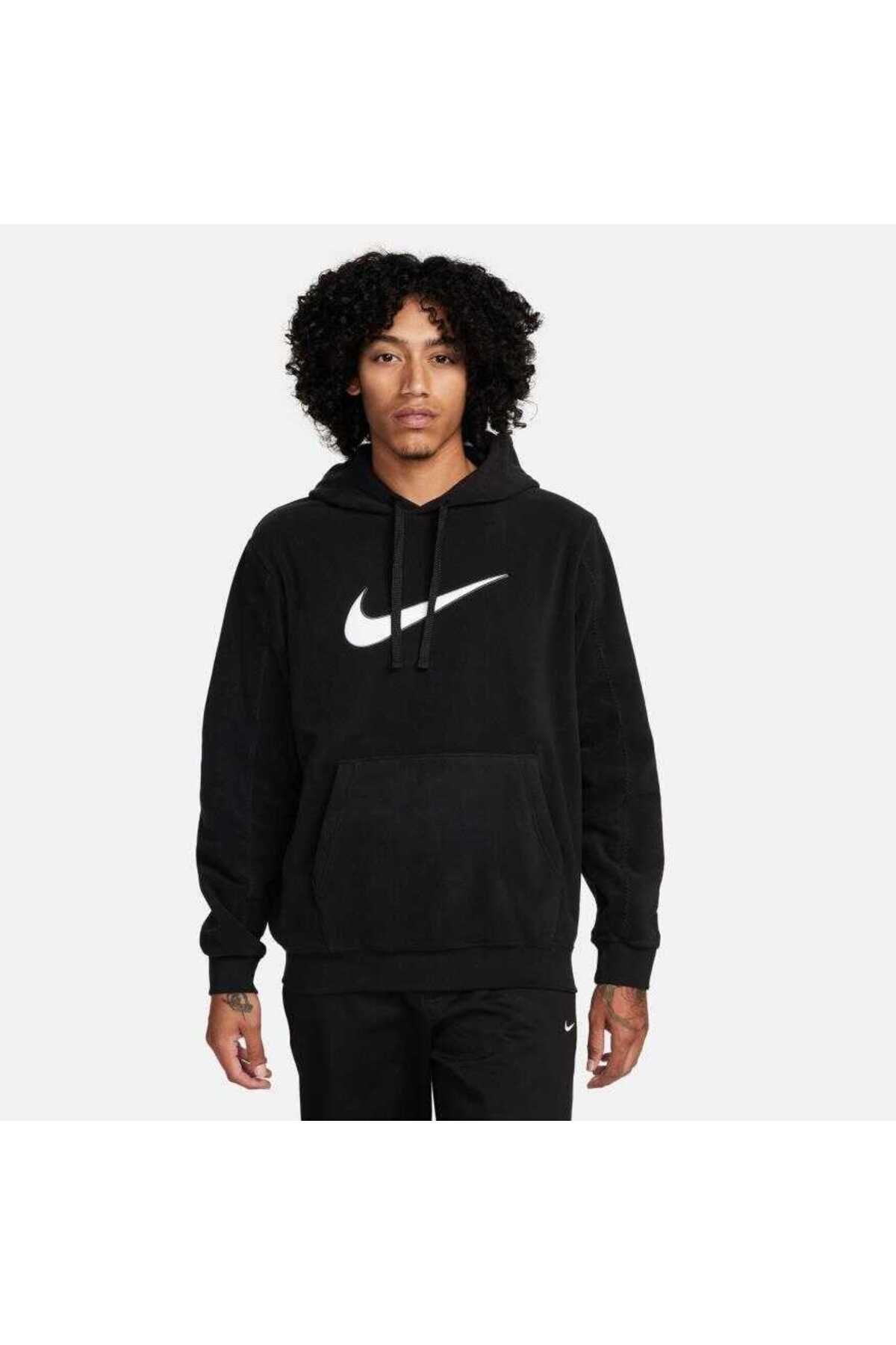 سویشرت مشکی مردانه NSW Hoodie Polar Fleece نایکی سویشرت اسپرت Nike
