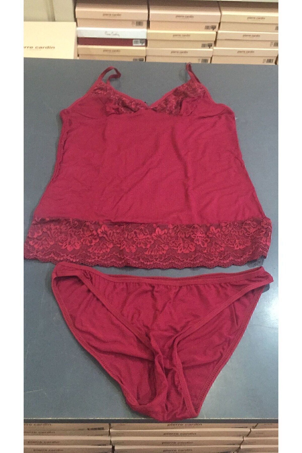 Mod Collection-Z.E.T6.A.G0R.1P Set chiloți/camisol pentru femei din bumbac pieptănat și dantelat Z.E.T6.A.G0R.1P 2