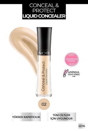 Note Cosmetics Conceal & Protect Concealer Likit Göz Altı Kapatıcısı - 02 Sand