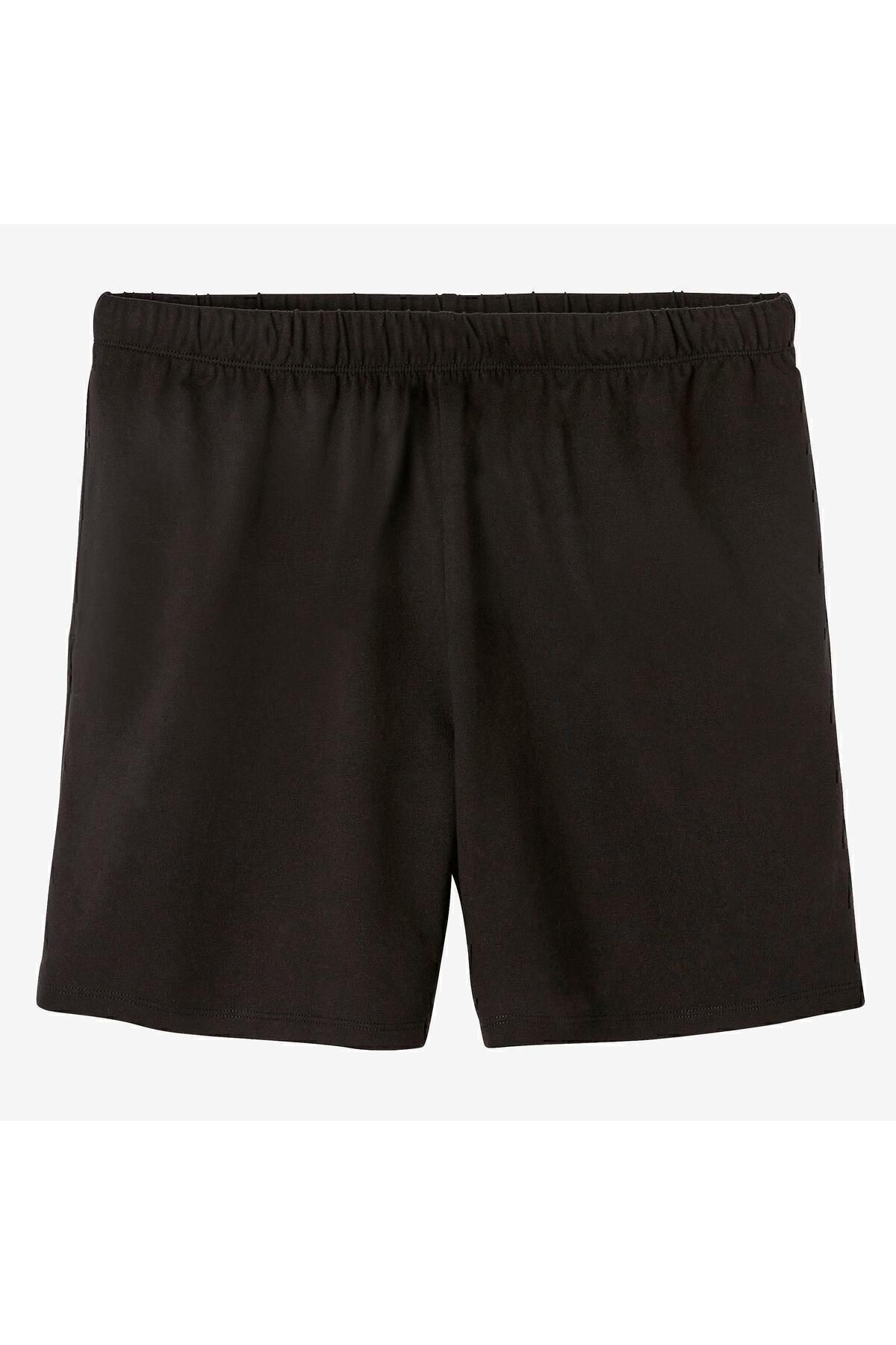 Decathlon شورت ورزشی کوتاه مشکی مردانه Domyos 100