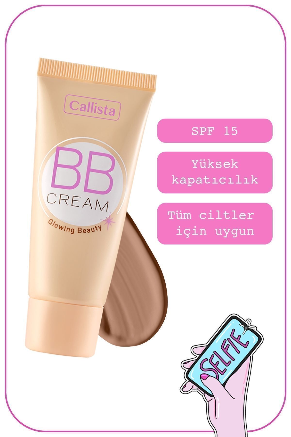 کرم بی و سی نود BB SPF 15 کانسیلر فشرده 150 بژ تیره Callista