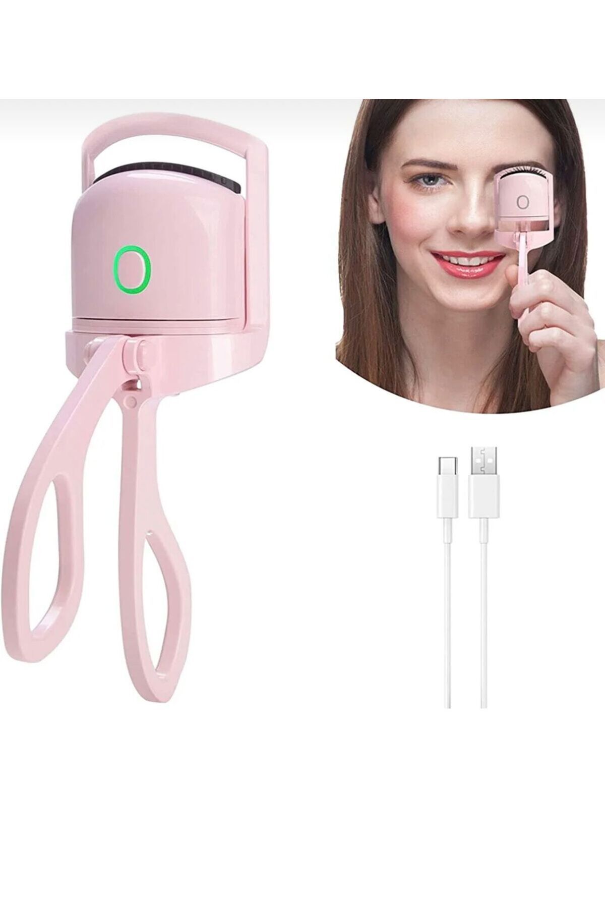 Ceyden Elektrikli Kirpik Kıvırıcı,hızlı Isıtma Taşınabilir Ve Kalıcı Kıvırma Kirpik Klipsi-Karışık Renk