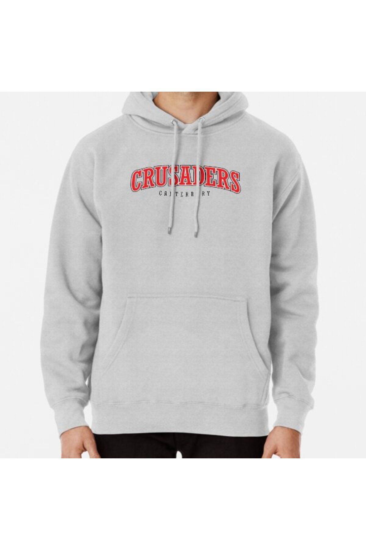 Denim Iconic-Canterbury Crusaders - New Zealand All Blacks Printed Hooded Rugby Sweatshirt 1