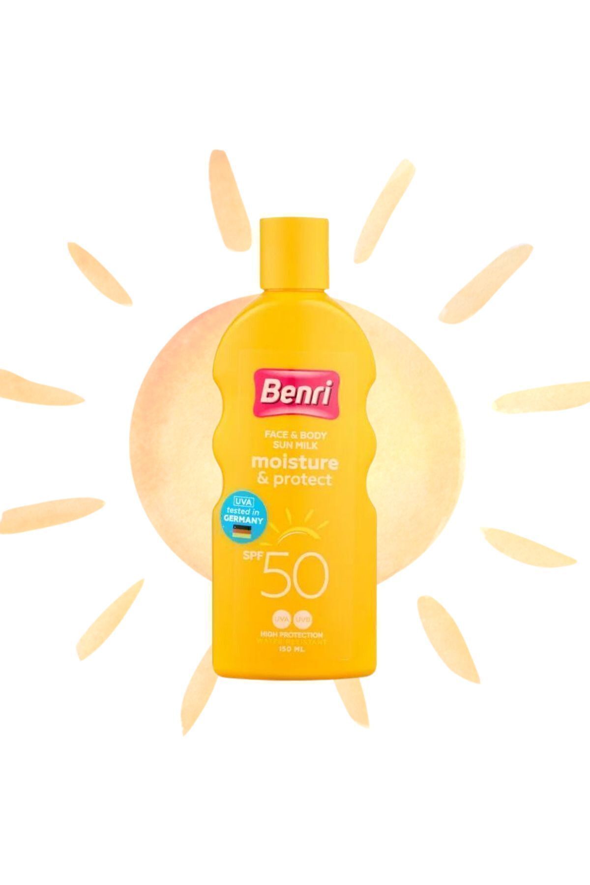Benri Nem & Koruma Güneş Sütü 50SPF 150 ml
