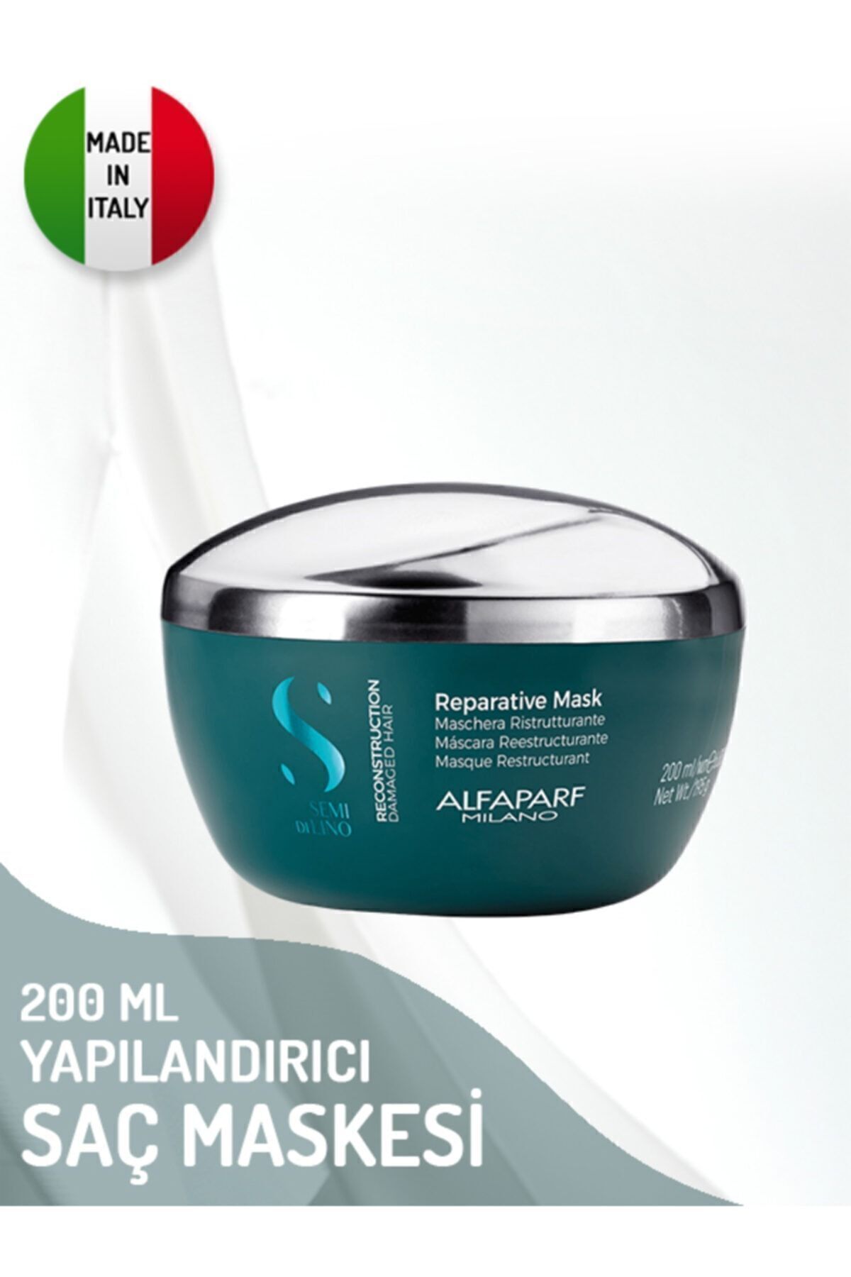 ماسک بازسازی ساختار مو Semi Di Lino 200 میلی لیتر Alfaparf