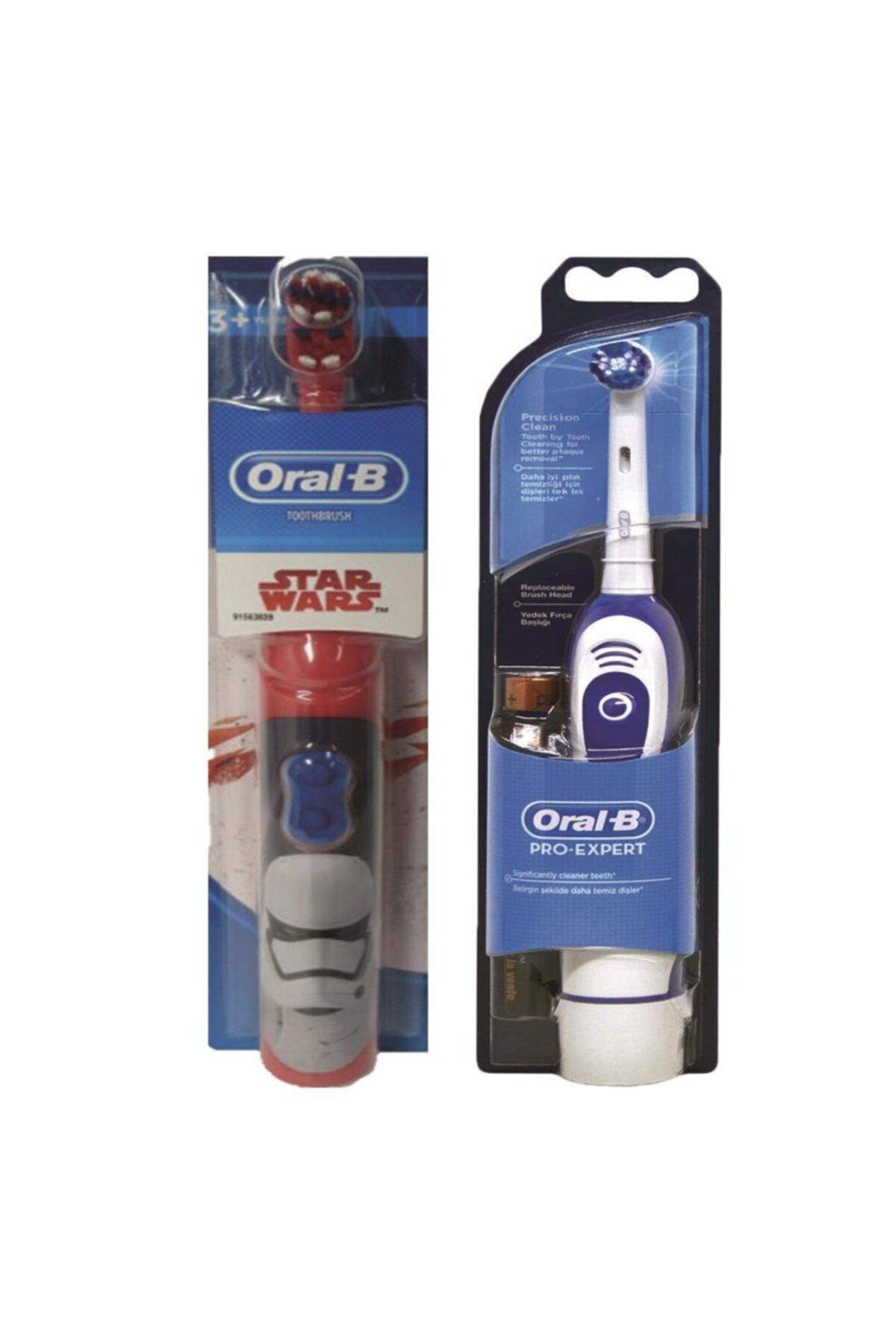 Oral-B Pilli Çocık Diş Fırçası Star Wars + Pro-expert
