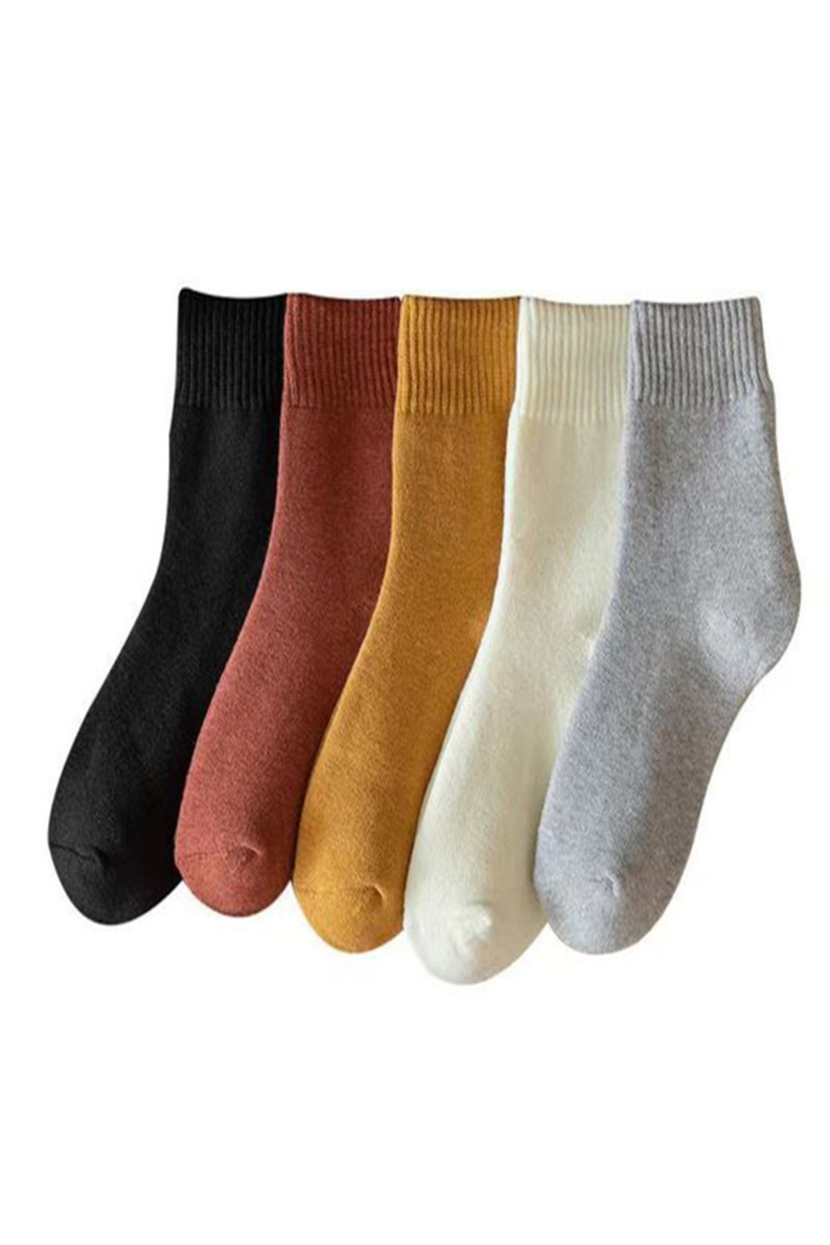 MY MENORA SOCKS Прямі різнокольорові зимові рушники-шкарпетки, 4 пари BAYANHAVLU