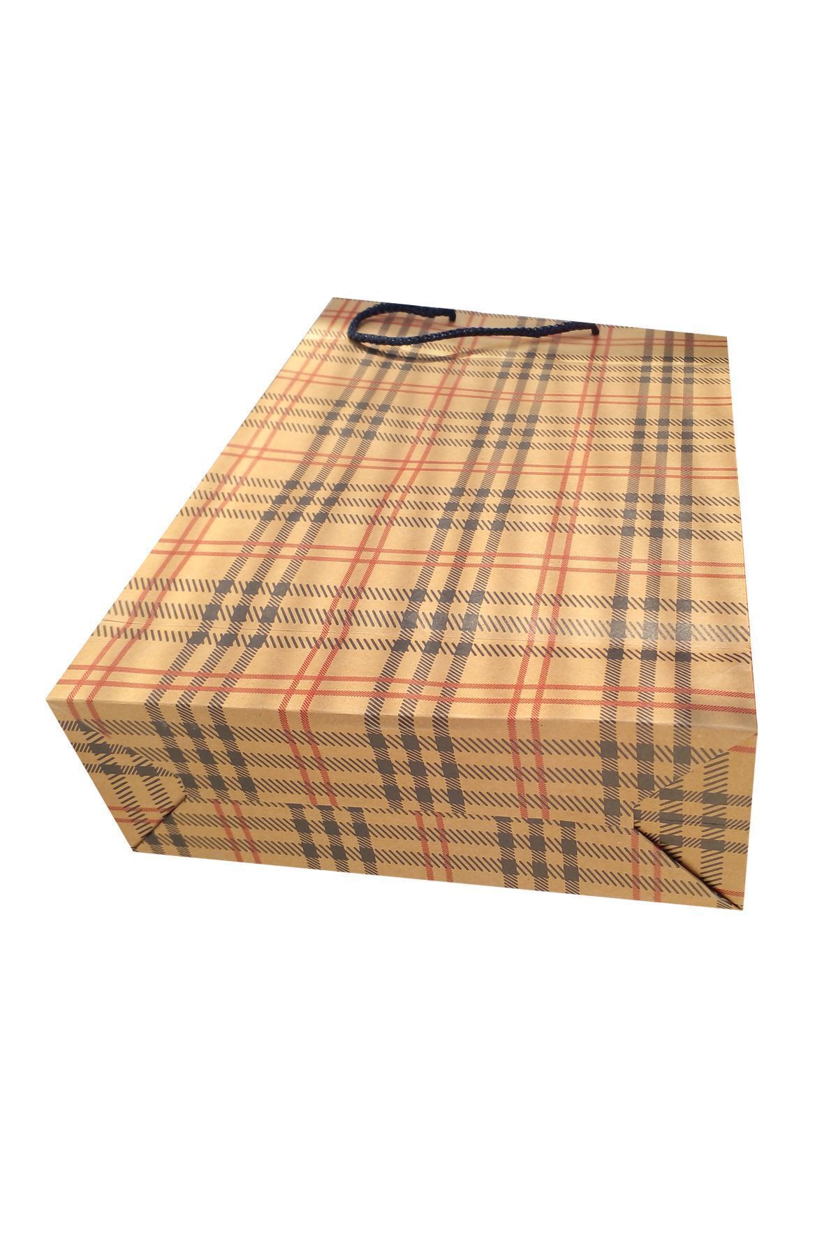 Balkan Kraft İpli Kağıt Alışveriş Çantası - 36x25x9cm (Hediyelik, Yılbaşı, Doğum Günü Karton Çanta) fotoğrafı 4 (önizleme)