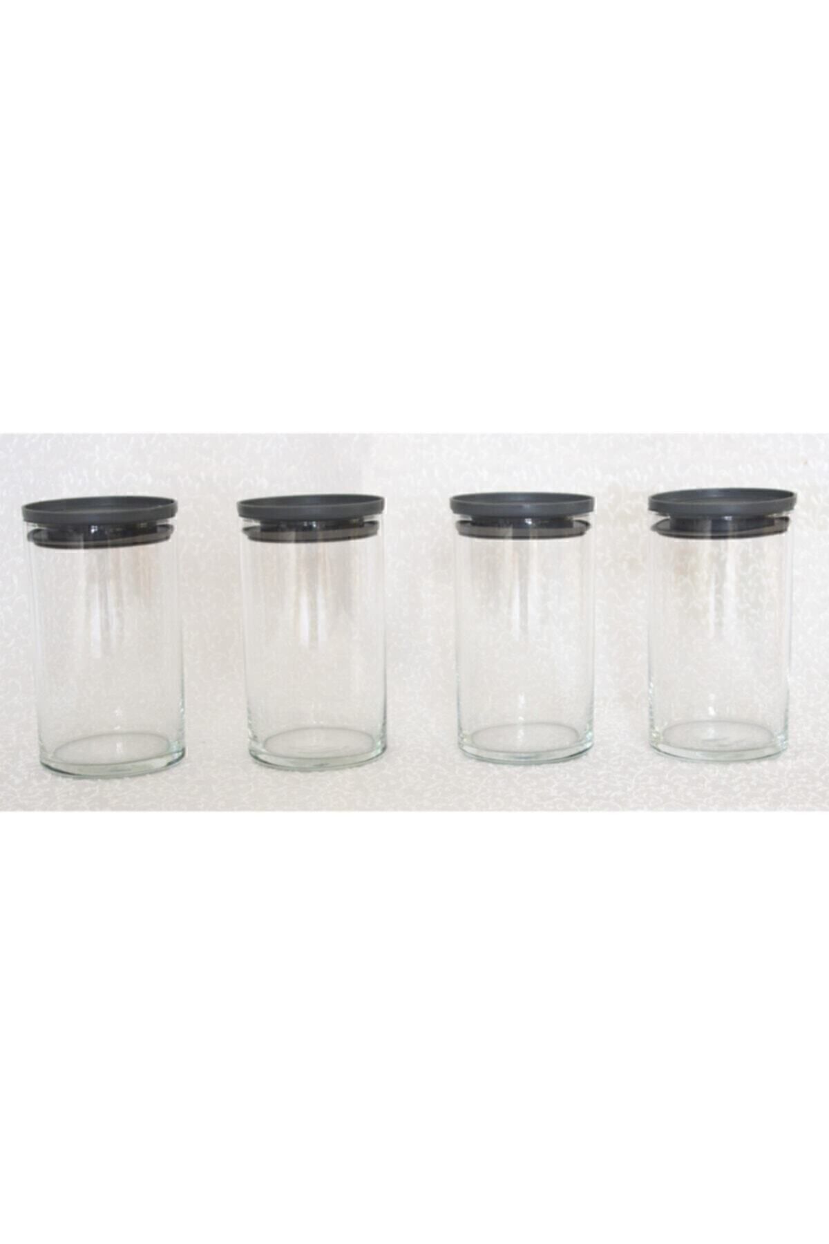 Paşabahçe-Breakfast 730 Cc Storage Container Gray Lid Set of 4 43736 2