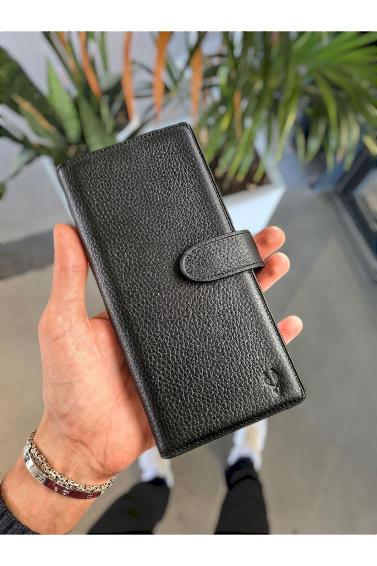 Visso leather-VİSSO 701 Geantă de mână portofel de dimensiuni mari din piele originală cu compartiment pentru telefon femei bărbați geantă din piele 1