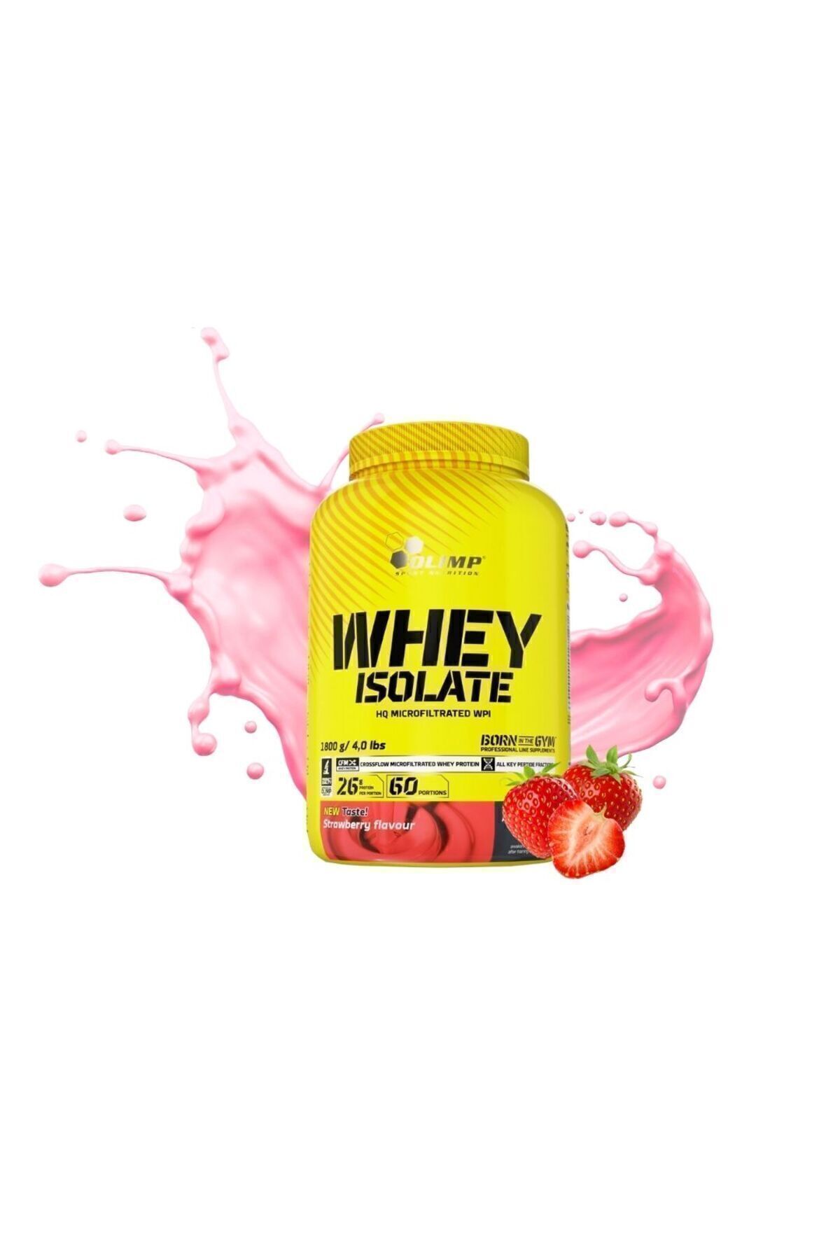 Olimp Pure Whey Isolate 1800 gr Çilek Aromalı Izole Protein Tozu