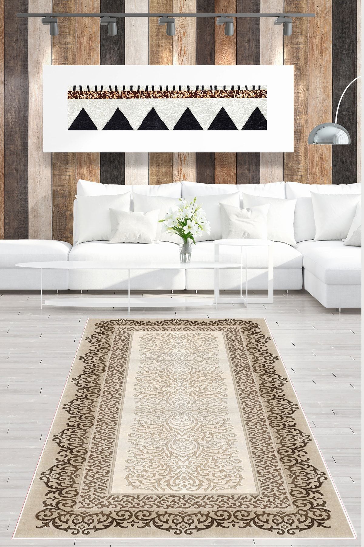 Digital Printed Anti-Slip Base Washable Thai Feather Fabric Living Room And Living Room Rug