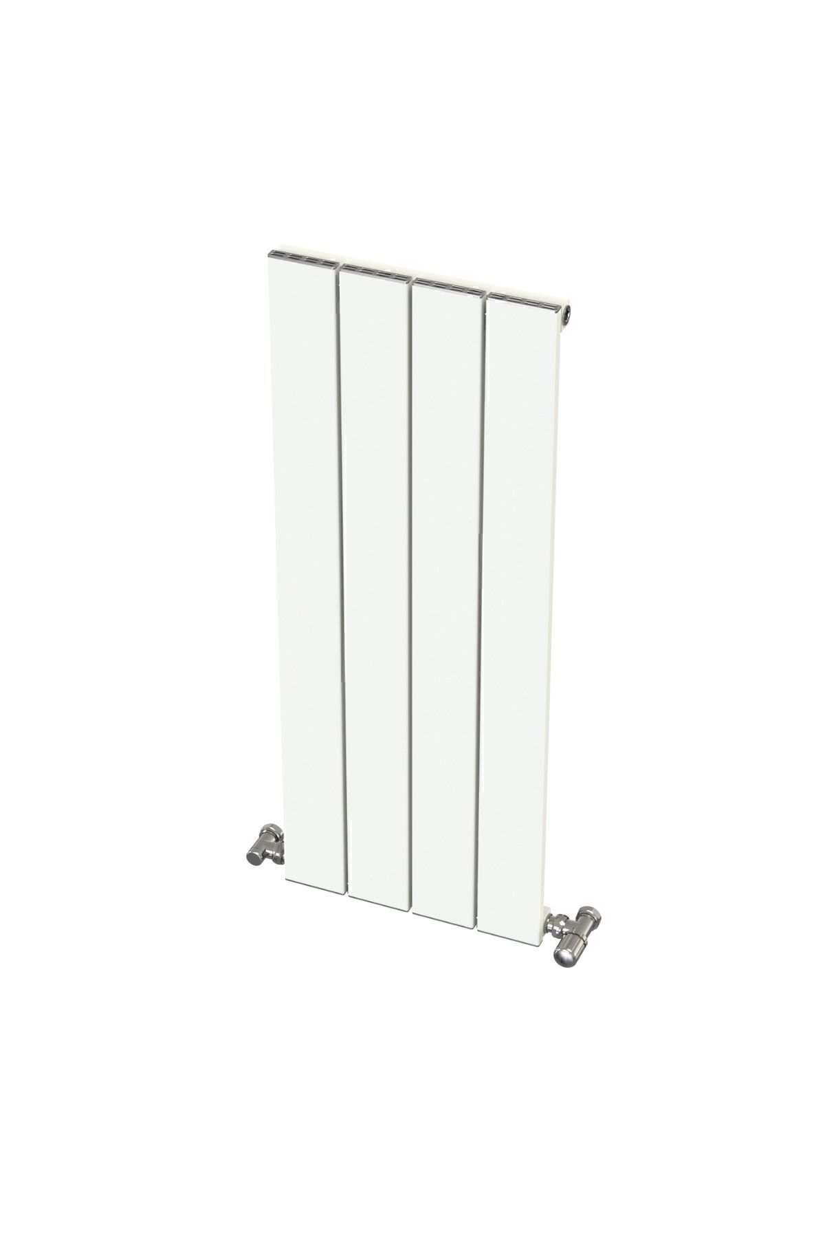 Hestia 900 X 355 White Aluminum Radiator Panel 4 Slice