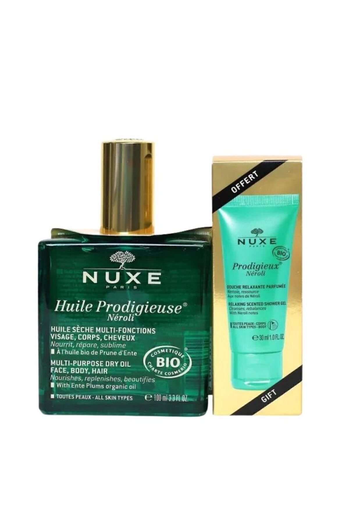 Prodigieux Huile Neroli 100ml Shower Gel 30ml Set