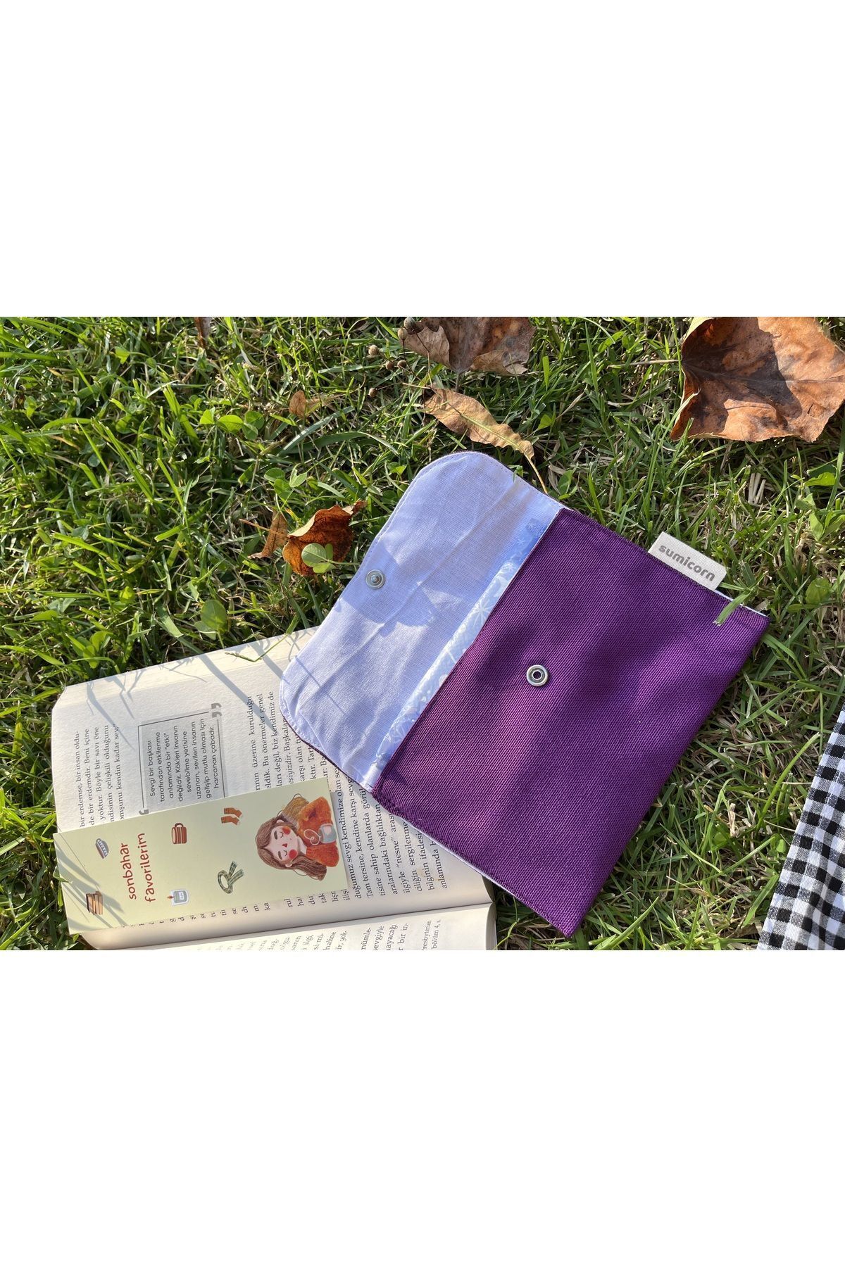 کیف پول مردانه بنفش Sumicorn Design | SDSOFTPCNT اورجینال - تصویر 6