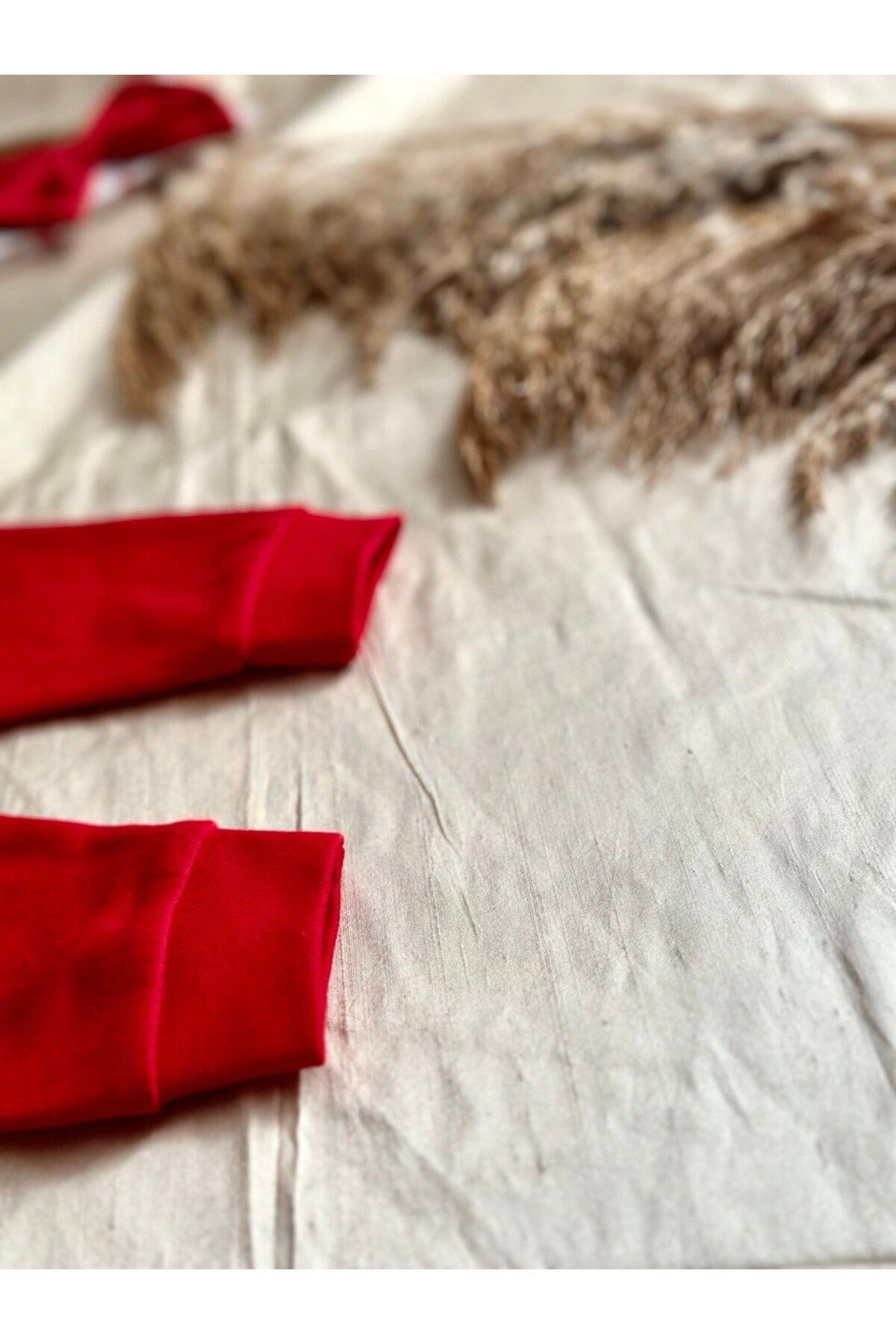 Zuff Baby KIZ BEBEK KIRMIZI KALP BASKILI BANDANALI 3'LÜ TAKIM fotoğrafı 7 (önizleme)