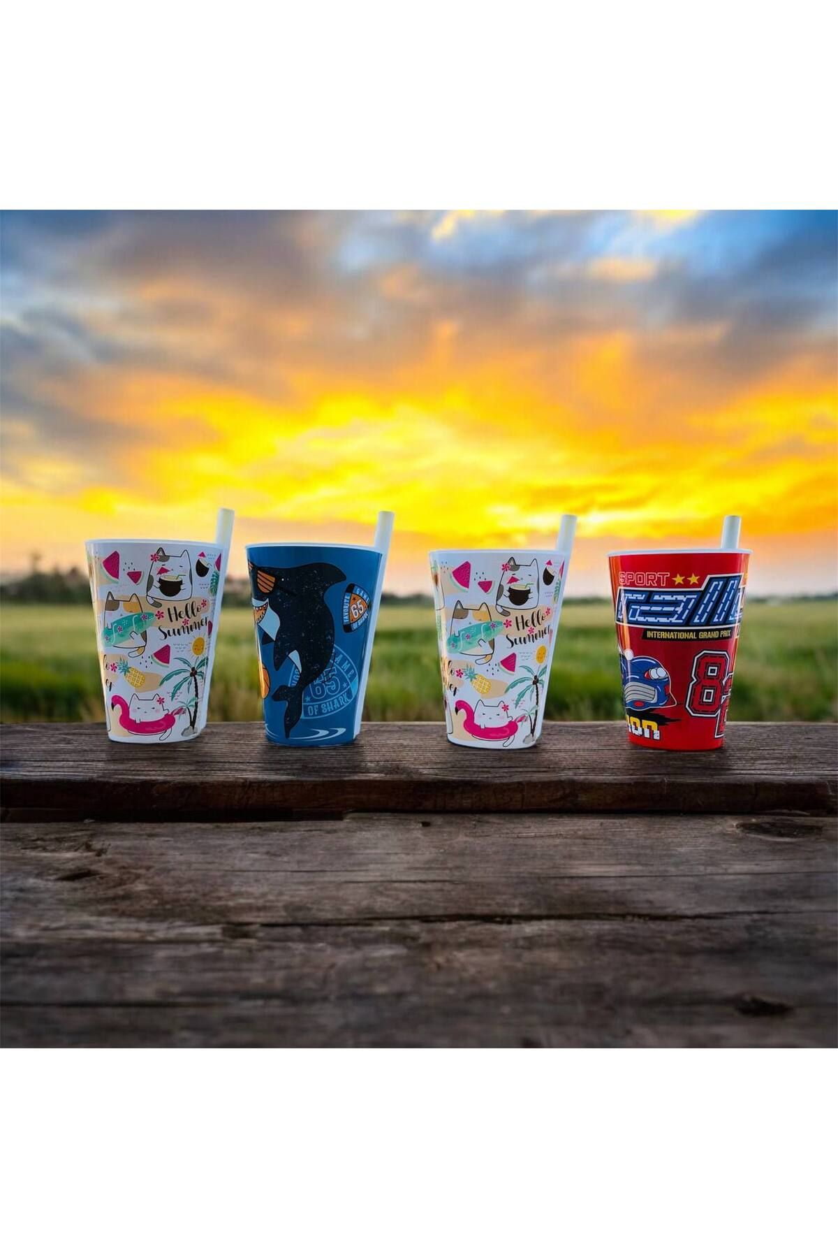 Metler Pipetli Bardak 400 ml / Bebek Bardak / Çocuk Bardak 3 Adet fotoğrafı 4 (önizleme)