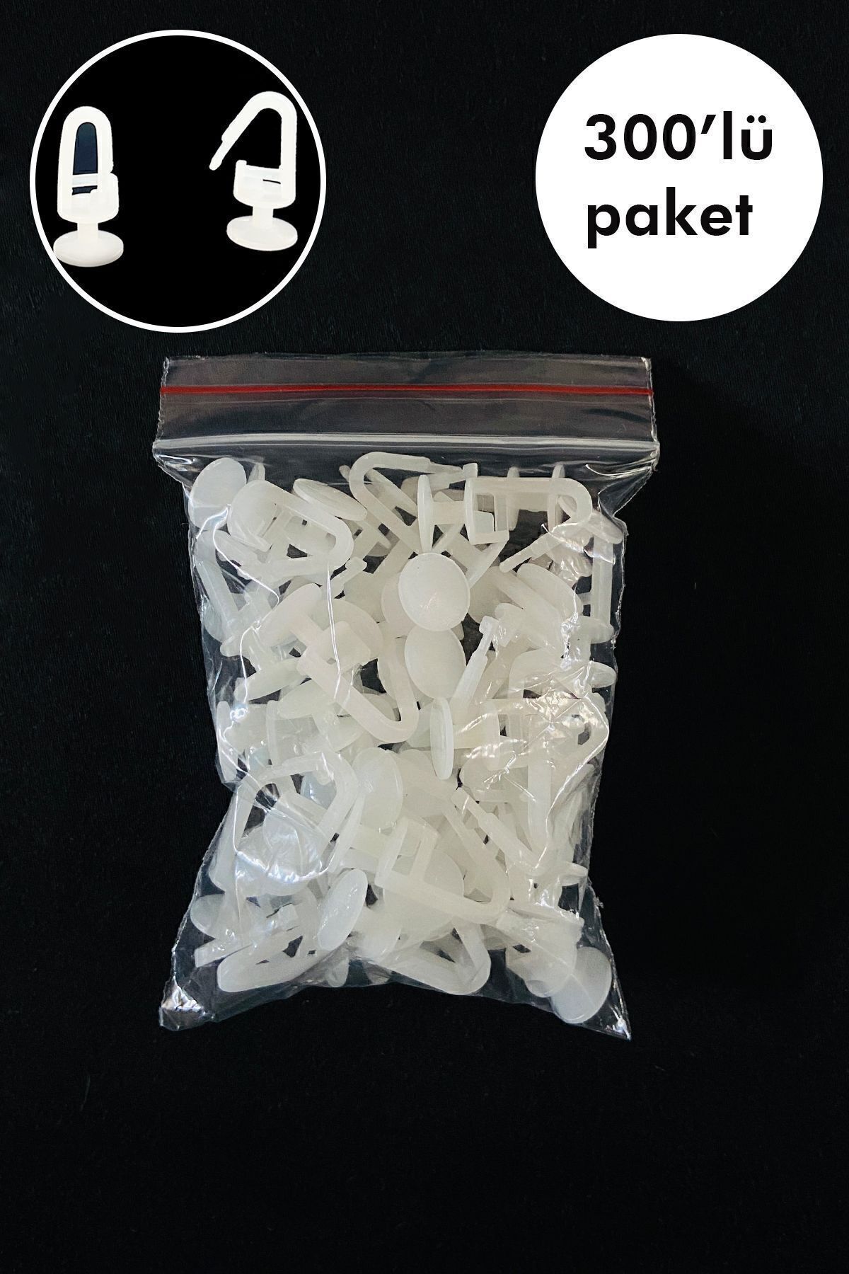 300 Pcs Interlocking Plastic Curtain Button Roulette 300 pcs