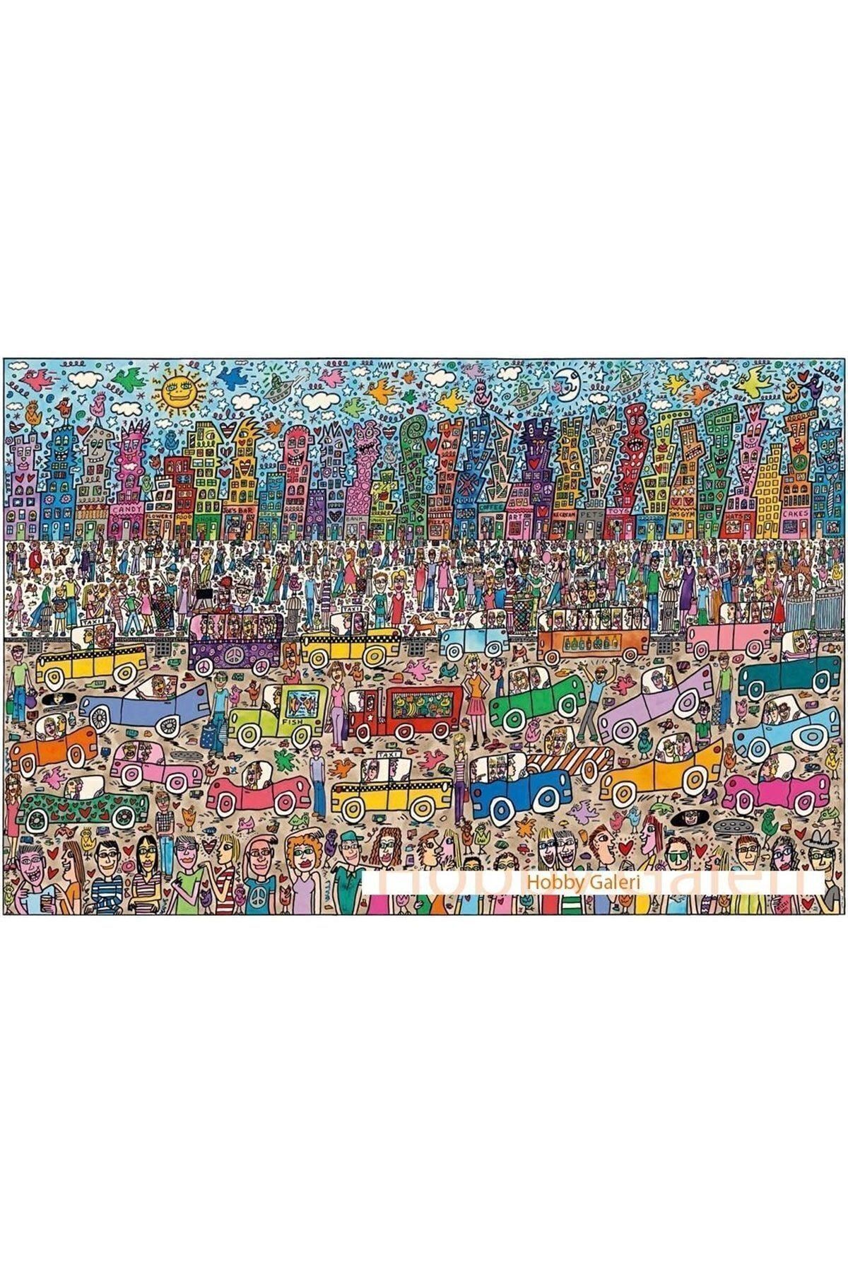 پازل ۵۰۰۰ تکه شهر از جیمز ریزی – اثر هنری مدرن با ابعاد ۱۵۳×۱۰۱ سانتی‌متر RAVENSBURGER